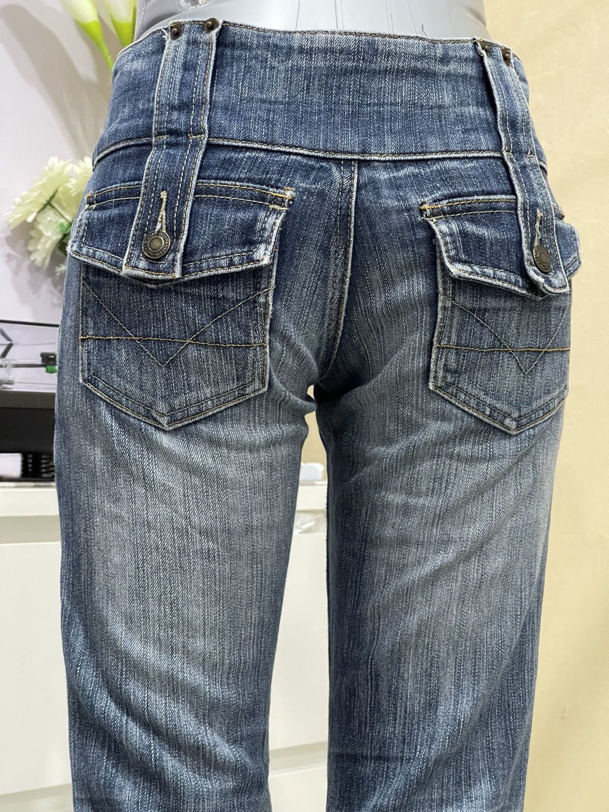 Japanese Brand × Vintage Vintage AFT Jeans Happy Love Indigo Size US 27 - 13 Thumbnail