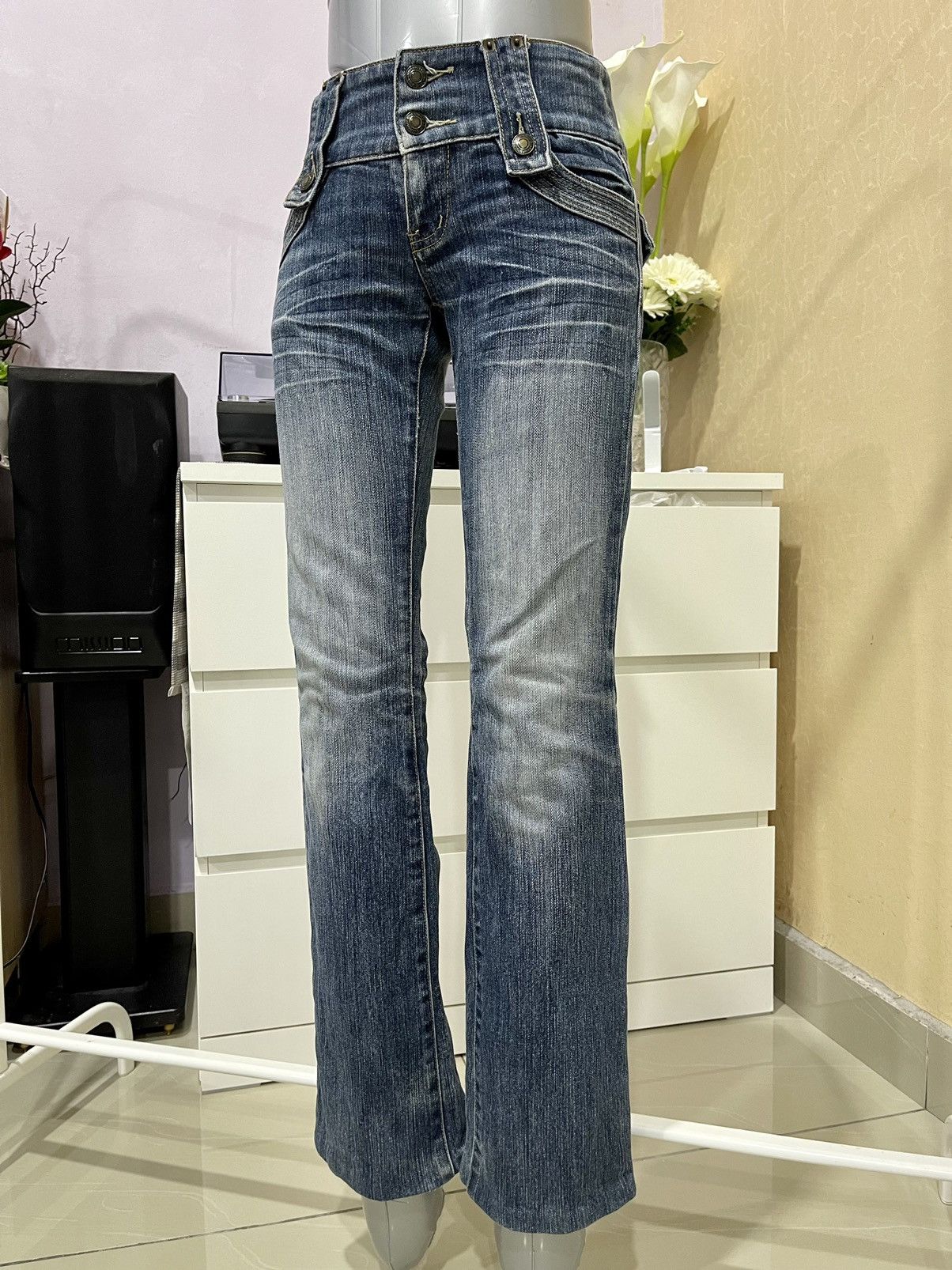 Japanese Brand × Vintage Vintage AFT Jeans Happy Love Indigo Size US 27 - 1 Thumbnail