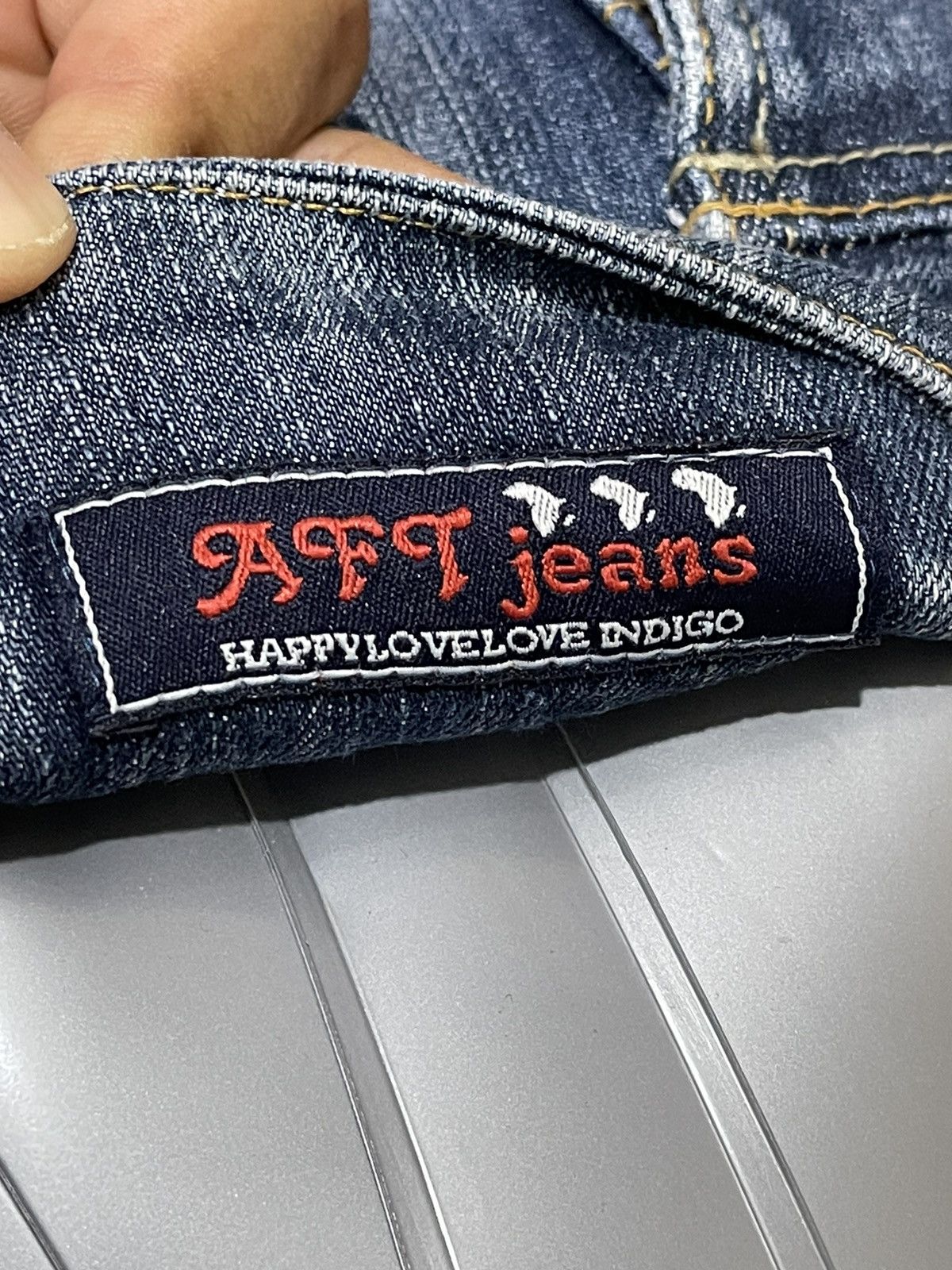 Japanese Brand × Vintage Vintage AFT Jeans Happy Love Indigo Size US 27 - 9 Thumbnail
