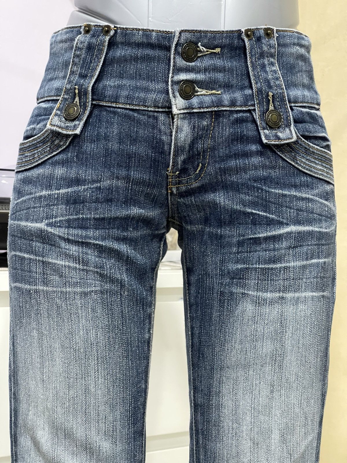 Japanese Brand × Vintage Vintage AFT Jeans Happy Love Indigo Size US 27 - 3 Thumbnail