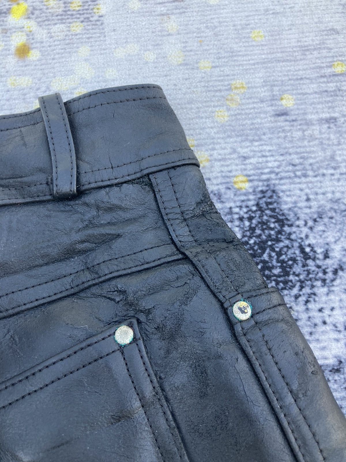 Harley Davidson Distressed Harley Davidson Leather Pants Size US 34 / EU 50 - 7 Thumbnail