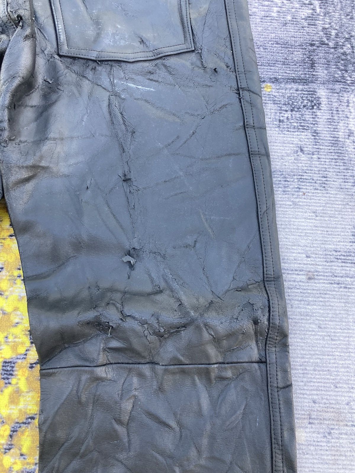 Harley Davidson Distressed Harley Davidson Leather Pants Size US 34 / EU 50 - 5 Thumbnail