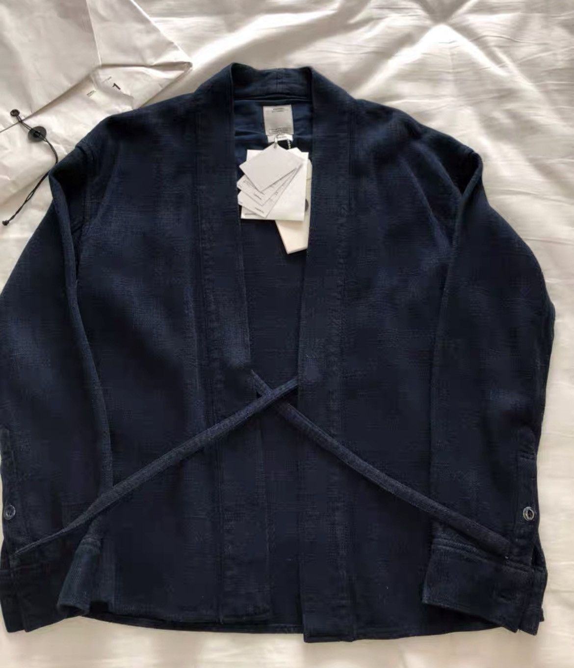 image of Visvim Lhamo Blue Dye Kimono, Men's (Size Small)