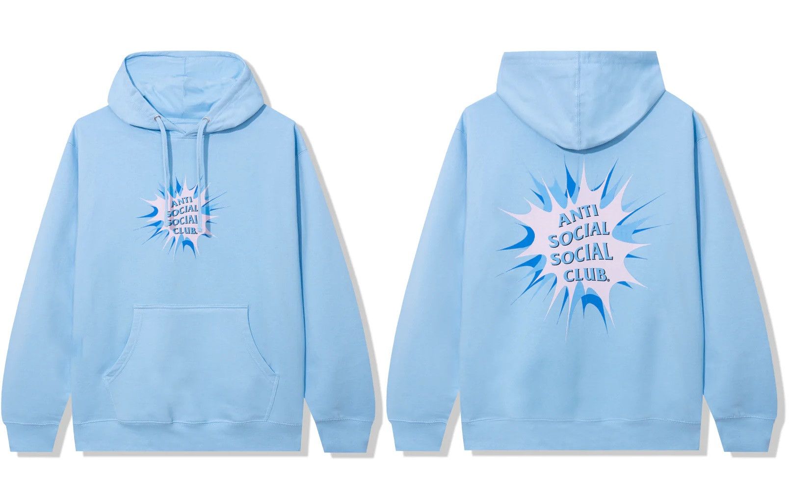 Anti Social Social Club DS FW22 ASSC Stunned Blue Hoody Hoodie BAPE KITH KAWS Vlone Size US M / EU 48-50 / 2 - 5 Thumbnail