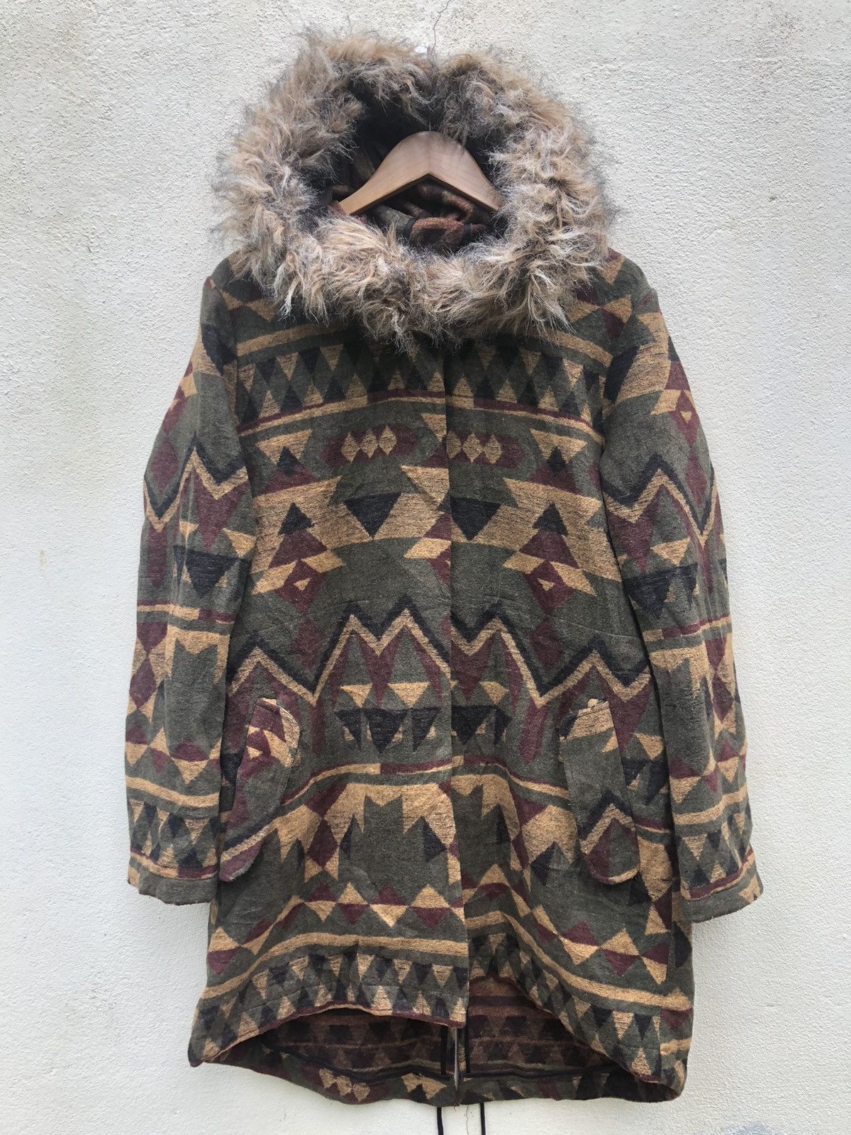 Japanese Brand ✅QUICK SALE🔥 Streetwear Aztec Parka Fish Tail Hoodies Size US M / EU 48-50 / 2 - 1 Thumbnail