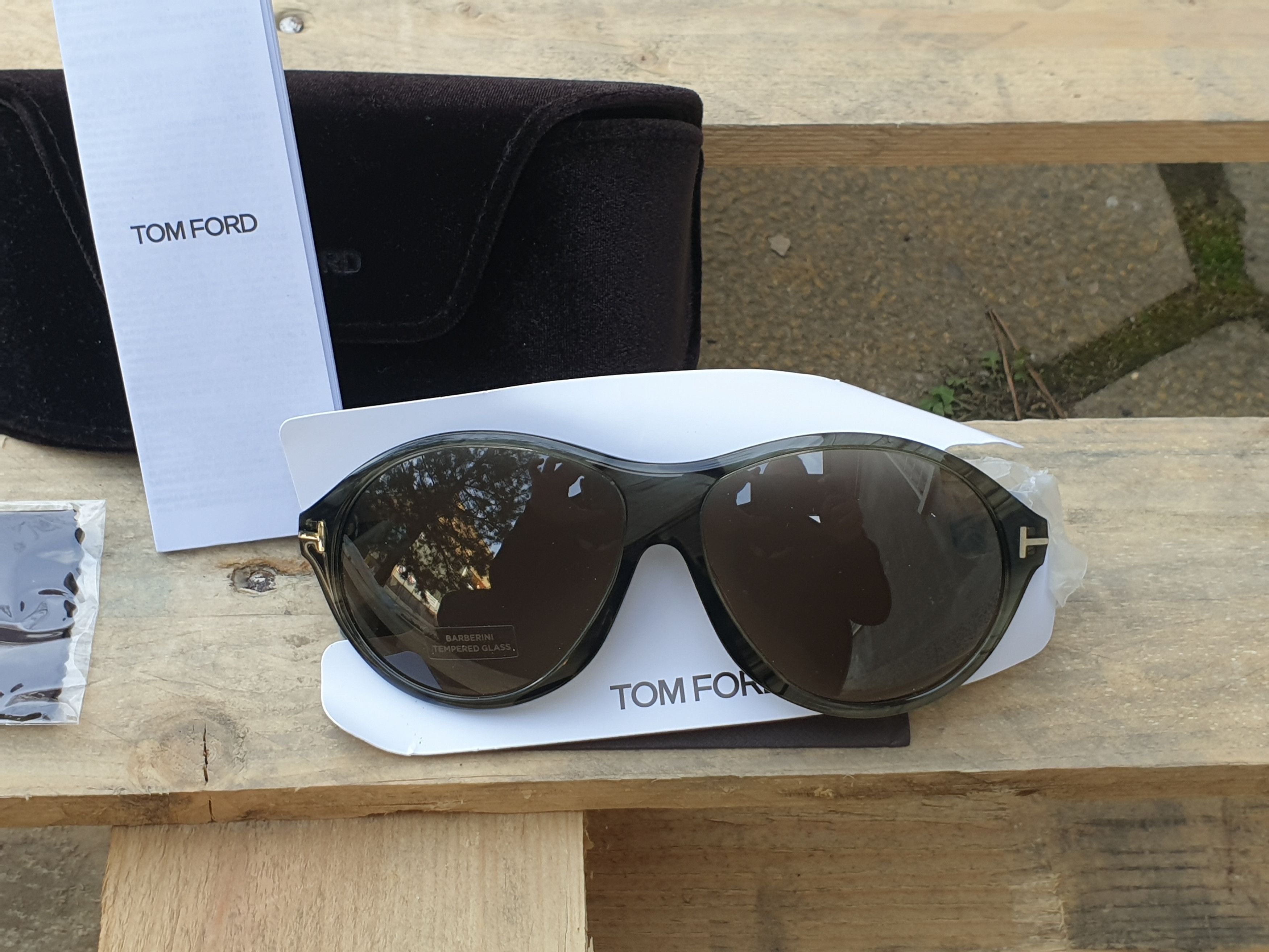 Tom Ford Tom Ford Tyler TF 398 20B Transparent Marble Sunglasses Size ONE SIZE - 4 Thumbnail