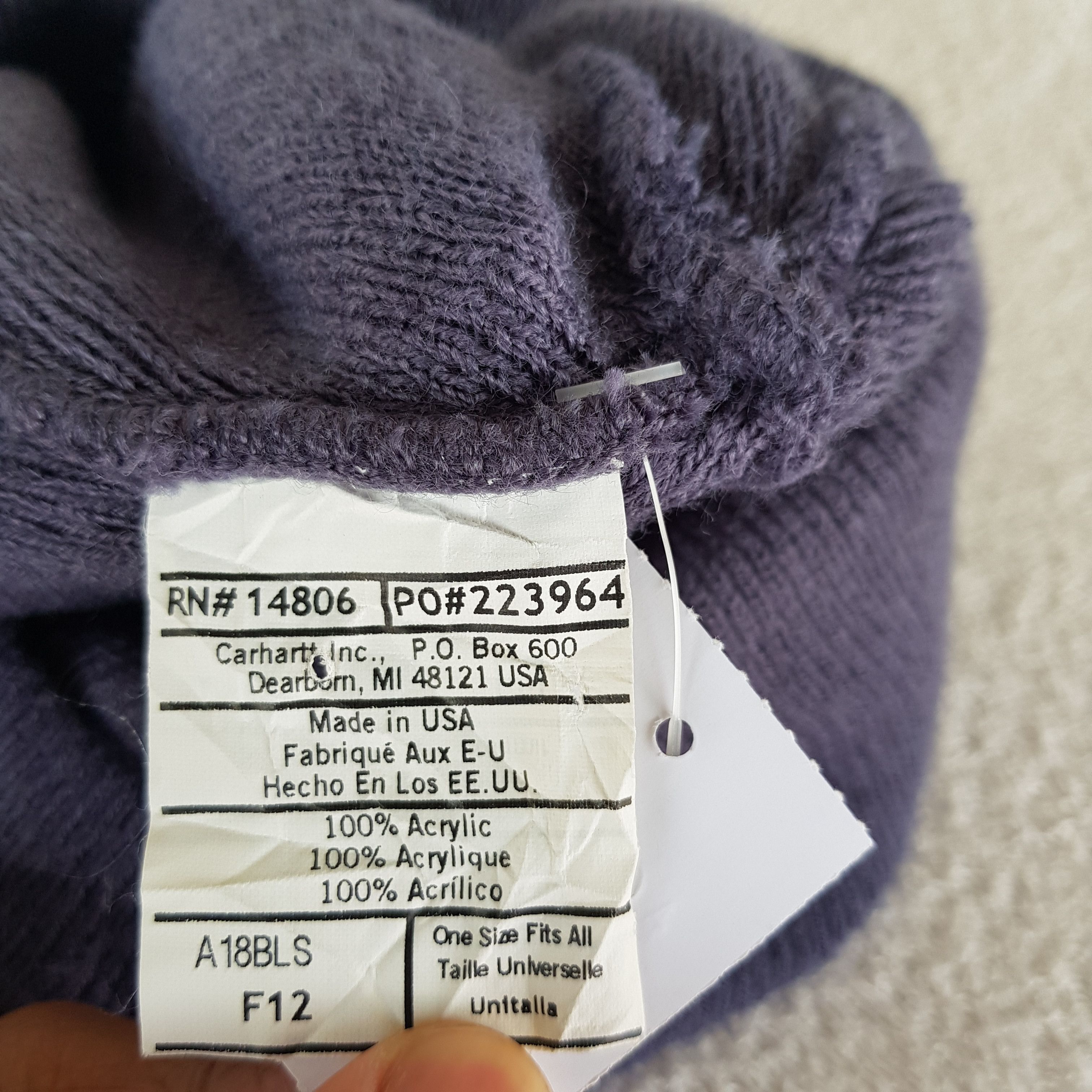 Carhartt × Carhartt Wip × Vintage Vintage Carhartt Beanie Snow Caps Carhartt Hats - AC11404. Size ONE SIZE - 6 Thumbnail