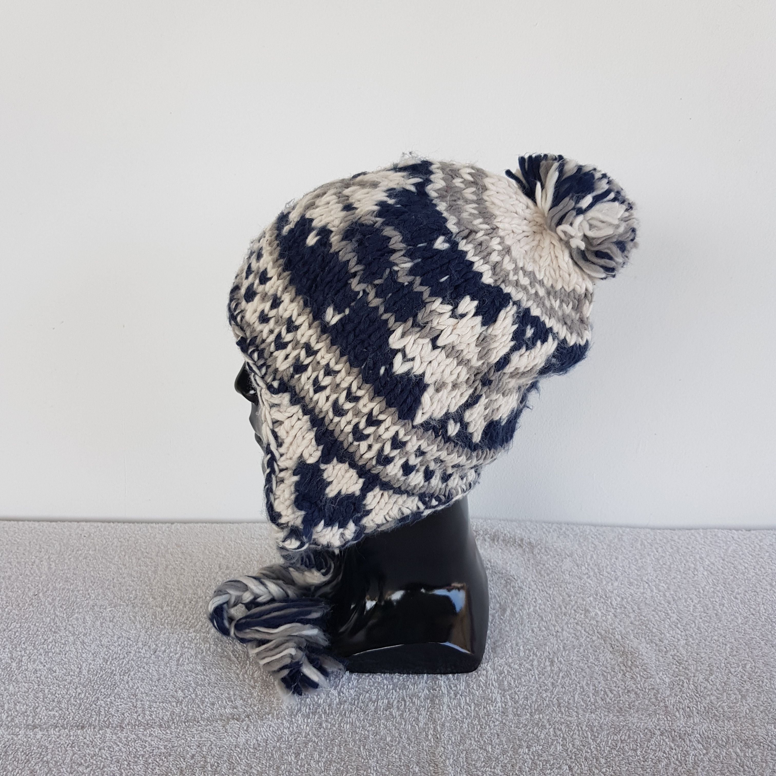 Japanese Brand Unknown Japanese Beanie Snow Cap Knitted Crochet Hats Size ONE SIZE - 4 Thumbnail
