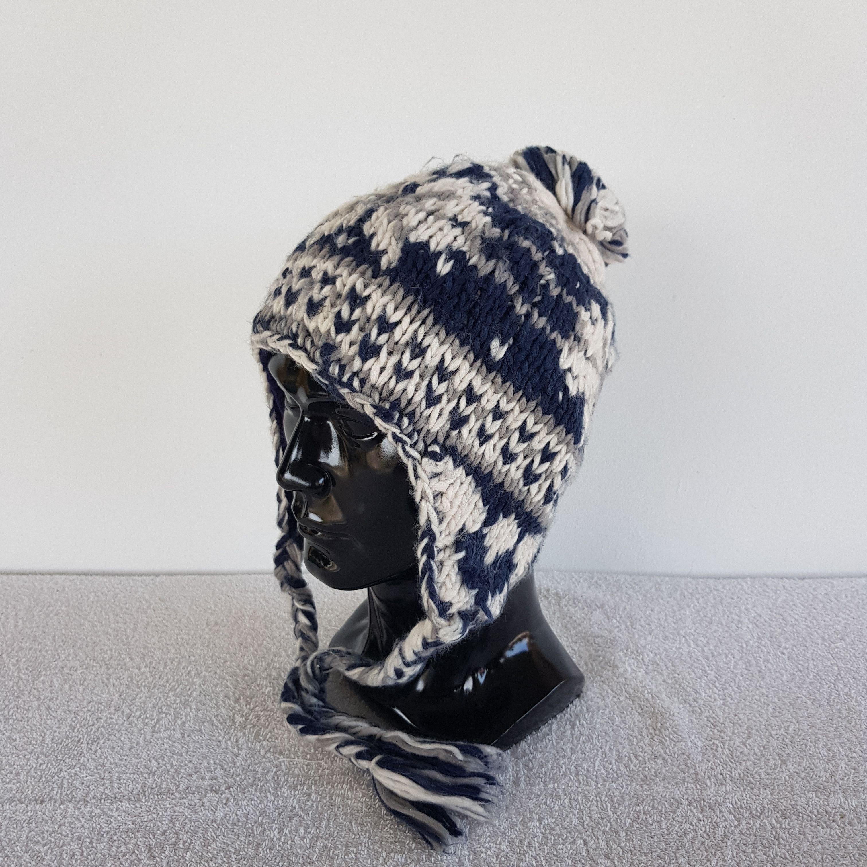 Japanese Brand Unknown Japanese Beanie Snow Cap Knitted Crochet Hats Size ONE SIZE - 2 Thumbnail