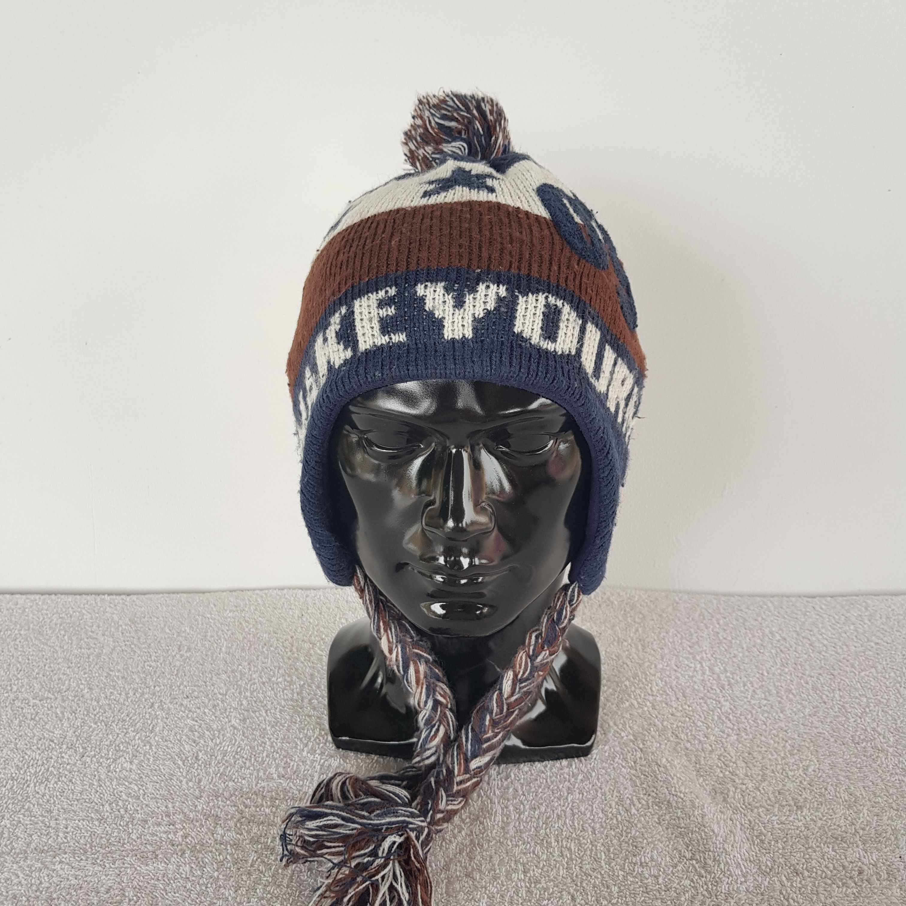 Vintage Make Magic Beanie Japanese Snow Cap Earflap Hats Size ONE SIZE - 2 Thumbnail