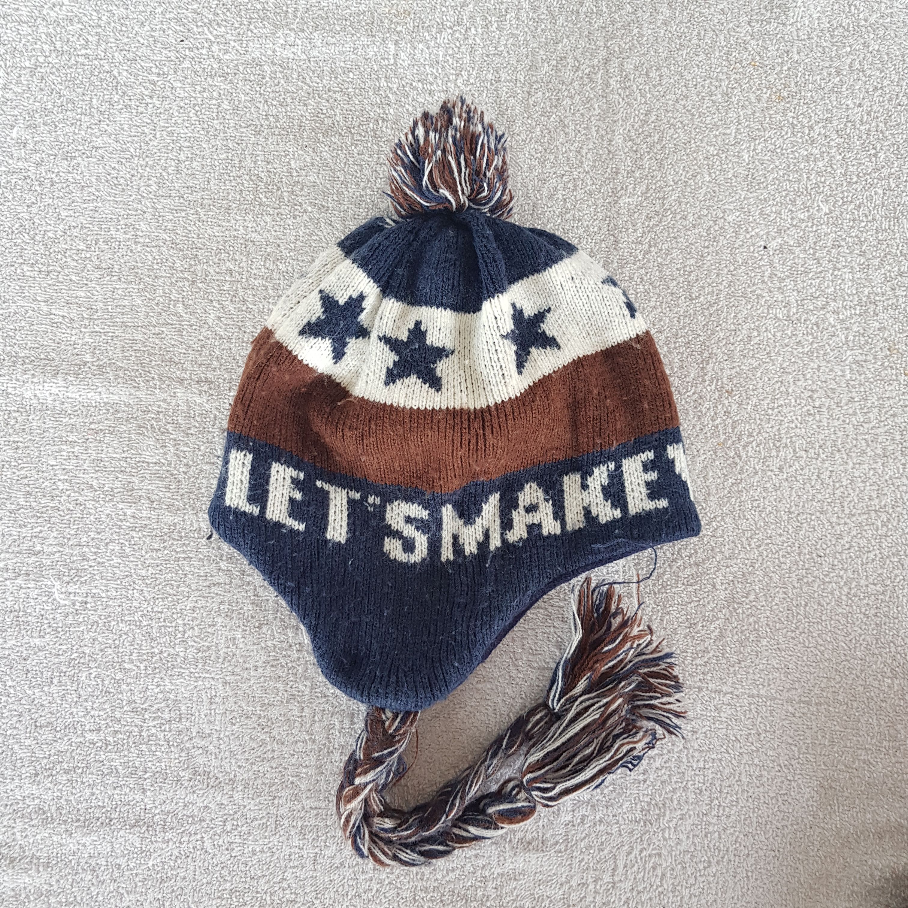Vintage Make Magic Beanie Japanese Snow Cap Earflap Hats Size ONE SIZE - 7 Thumbnail