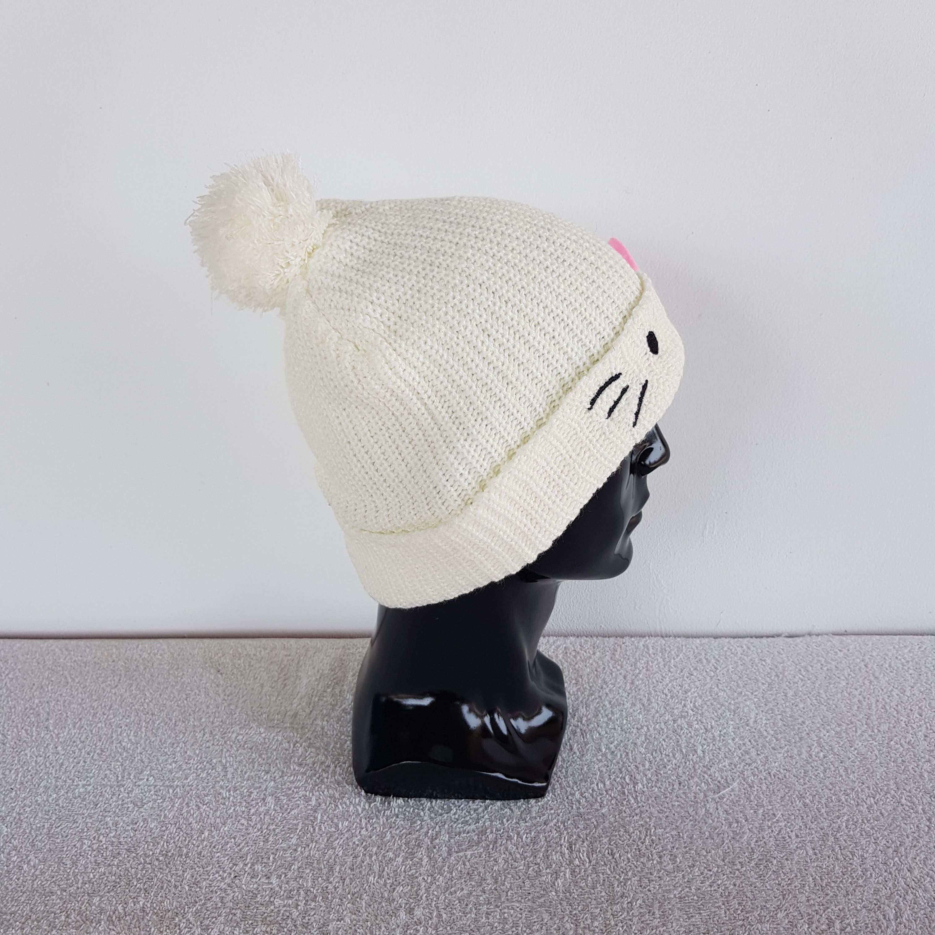 Japanese Brand × Vintage Hello Kitty Beanie Japanese Snow Cap Cartoon Kanye Hats Size ONE SIZE - 3 Thumbnail