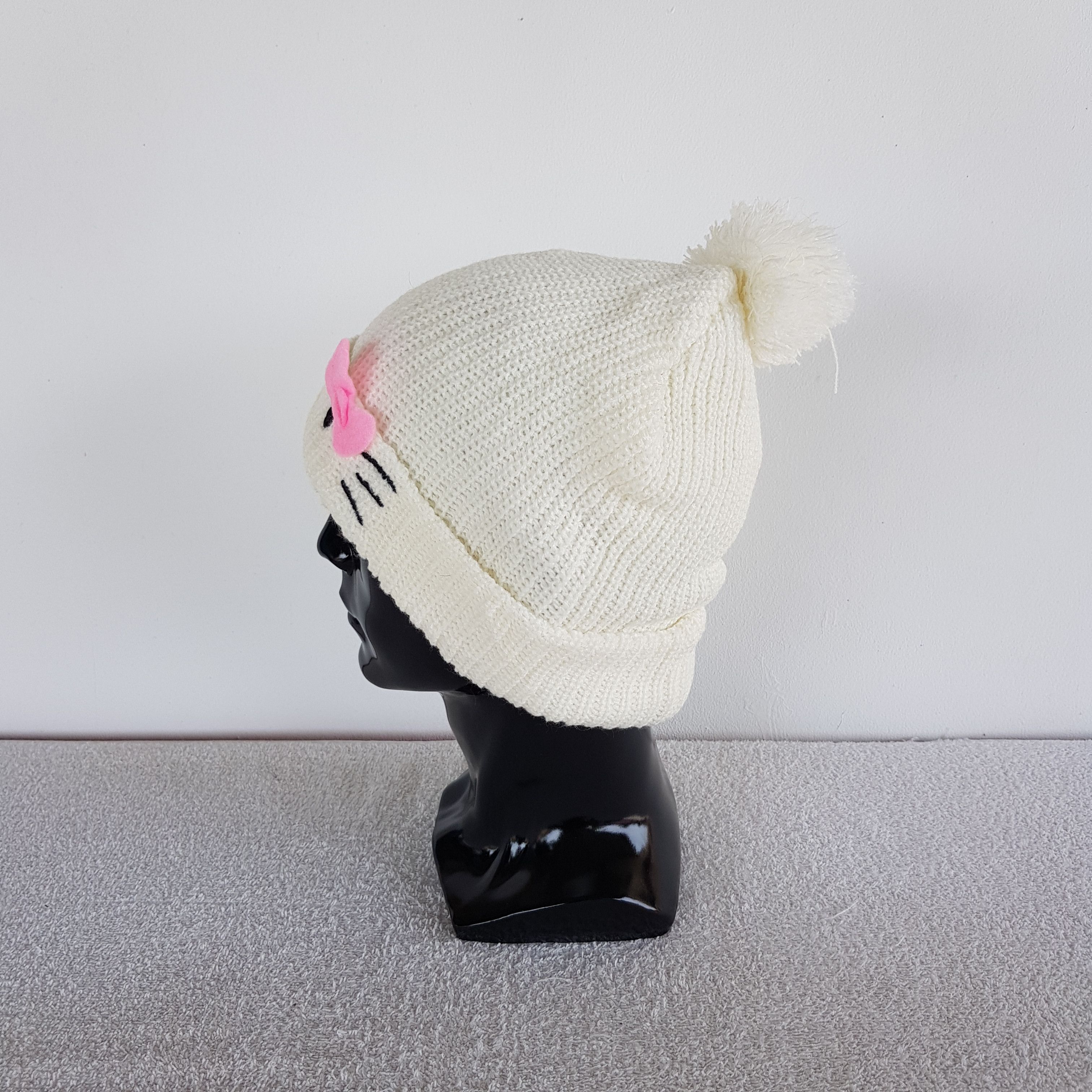 Japanese Brand × Vintage Hello Kitty Beanie Japanese Snow Cap Cartoon Kanye Hats Size ONE SIZE - 4 Thumbnail