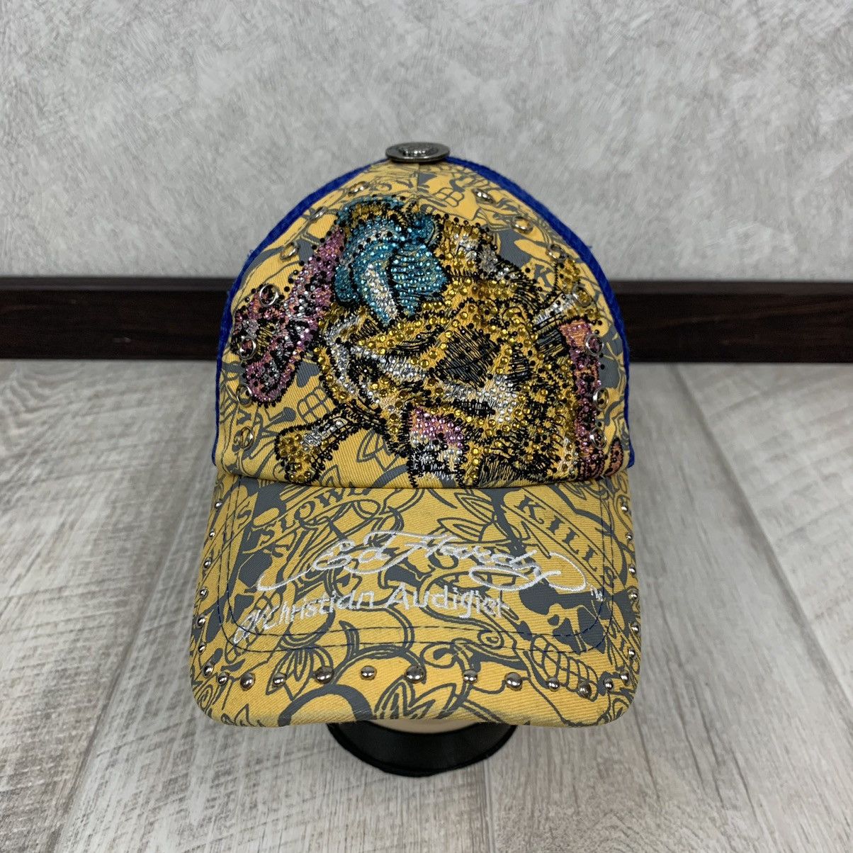 Ed Hardy 💥RARE! ED HARDY SKULL TRUCKER HAT Size ONE SIZE - 1 Thumbnail