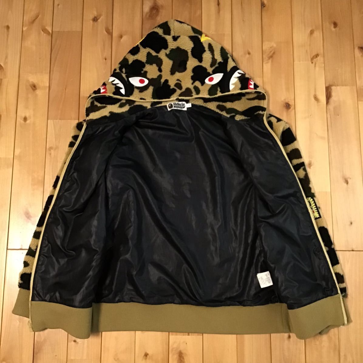Bape BAPE Boar Shark full zip hoodie 1st camo yellow Size US L / EU 52-54 / 3 - 7 Thumbnail
