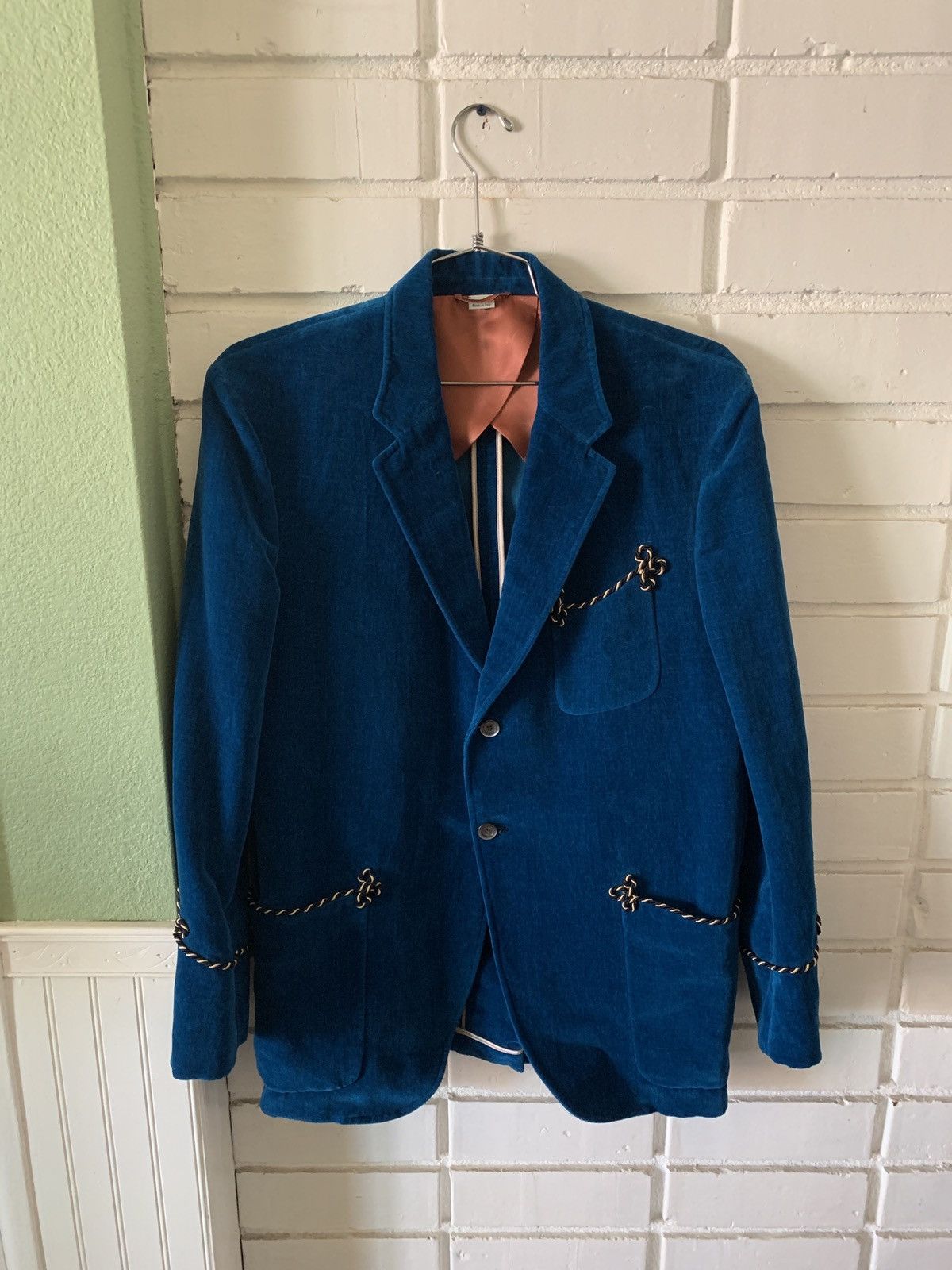 Gucci Gucci Passementerie Trimmed Velvet Jacket (sz 46) Size 46R - 1 Thumbnail