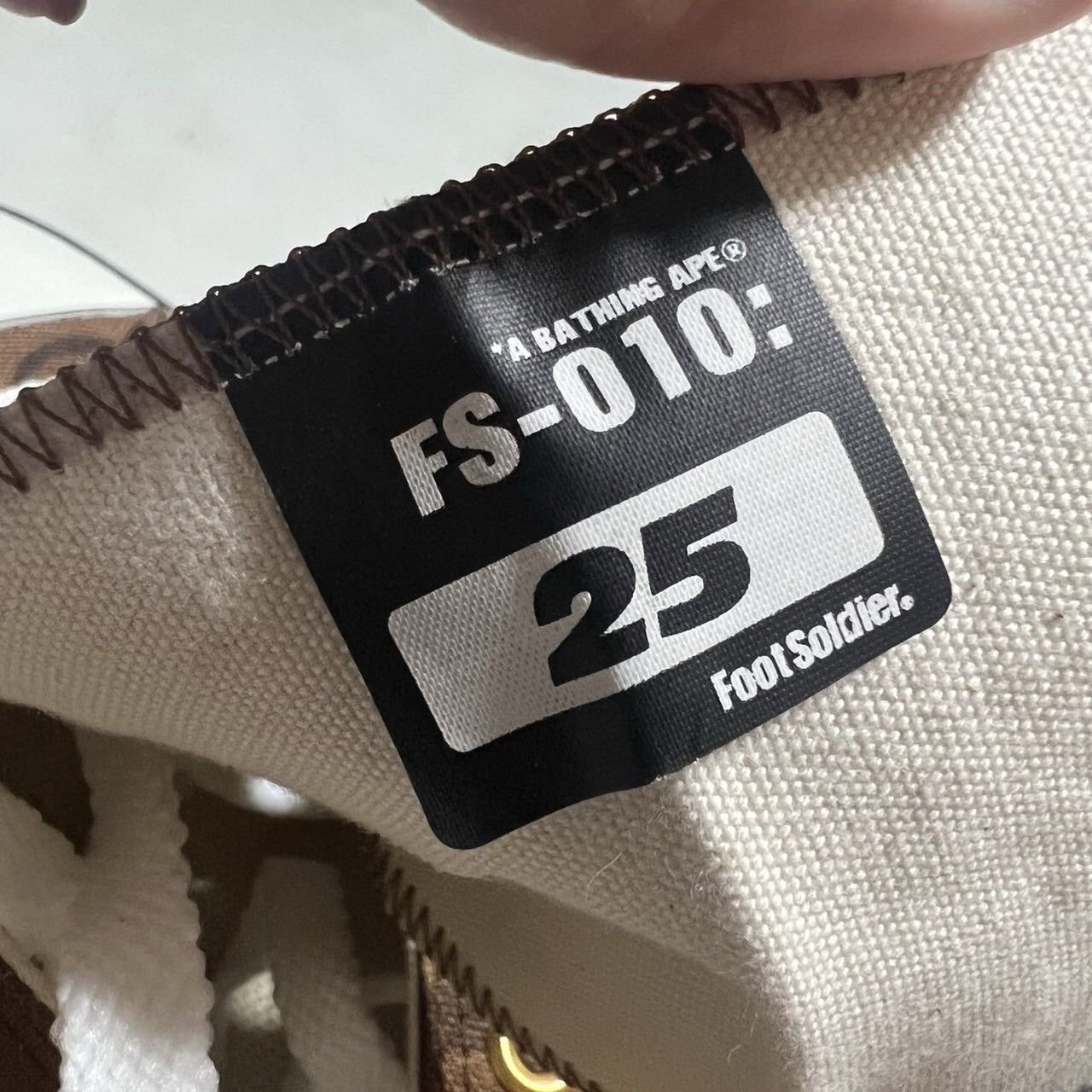 Bape BAPE APEsta Logo's brown canvas Size US 7 / EU 40 - 7 Thumbnail