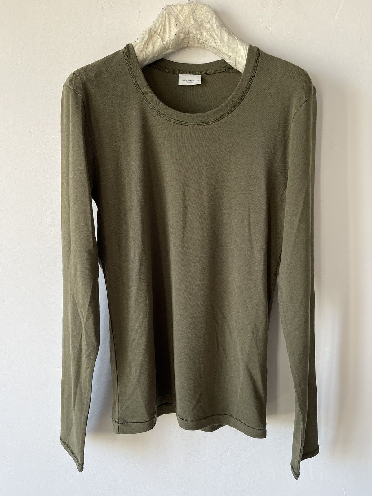 Dries Van Noten Hemels Fitted Long Sleeve T-Shirt Size US S / EU 44-46 / 1 - 1 Thumbnail