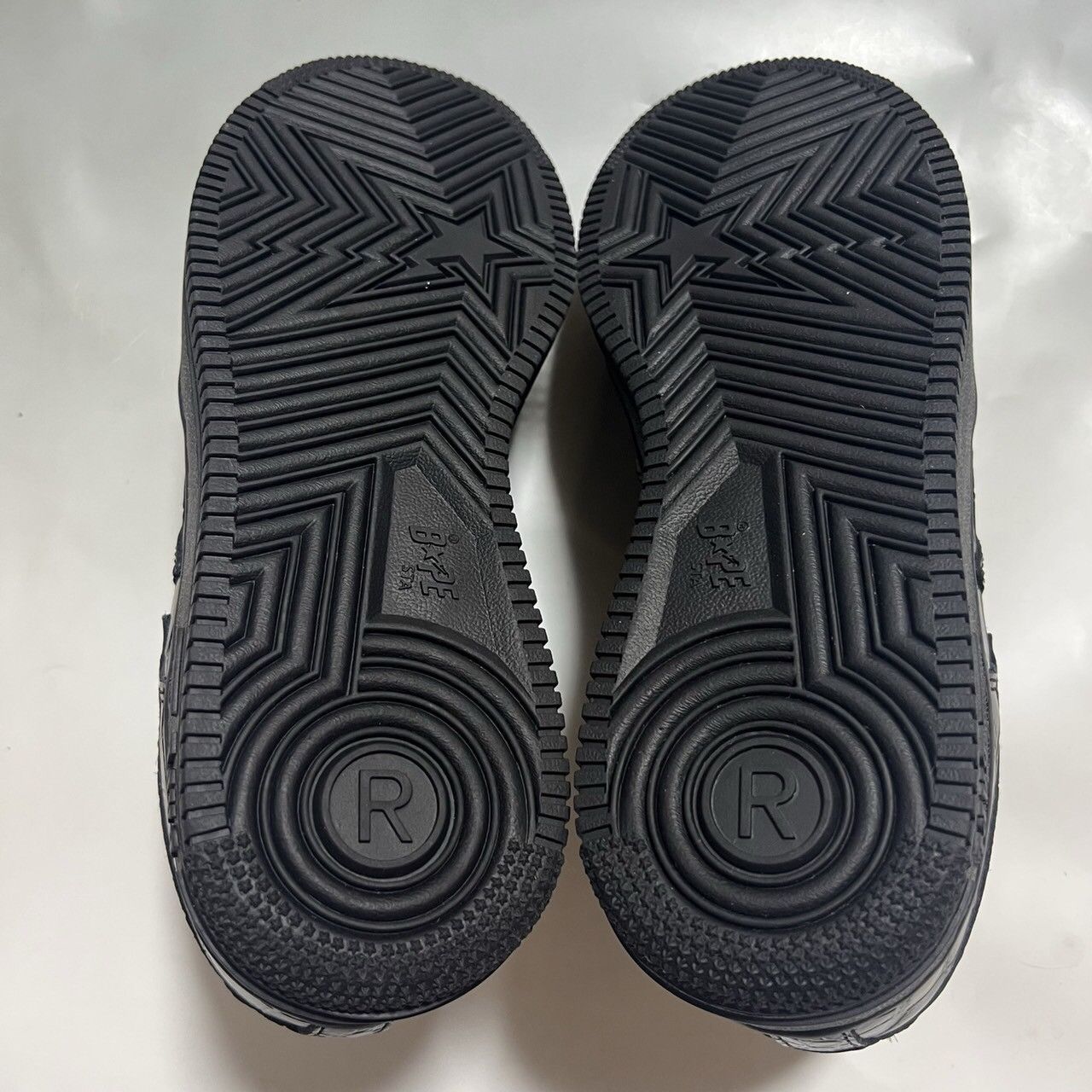 Bape 2009 BAPE Sta crocodile emboss black leather Size US 8.5 / EU 41-42 - 6 Thumbnail