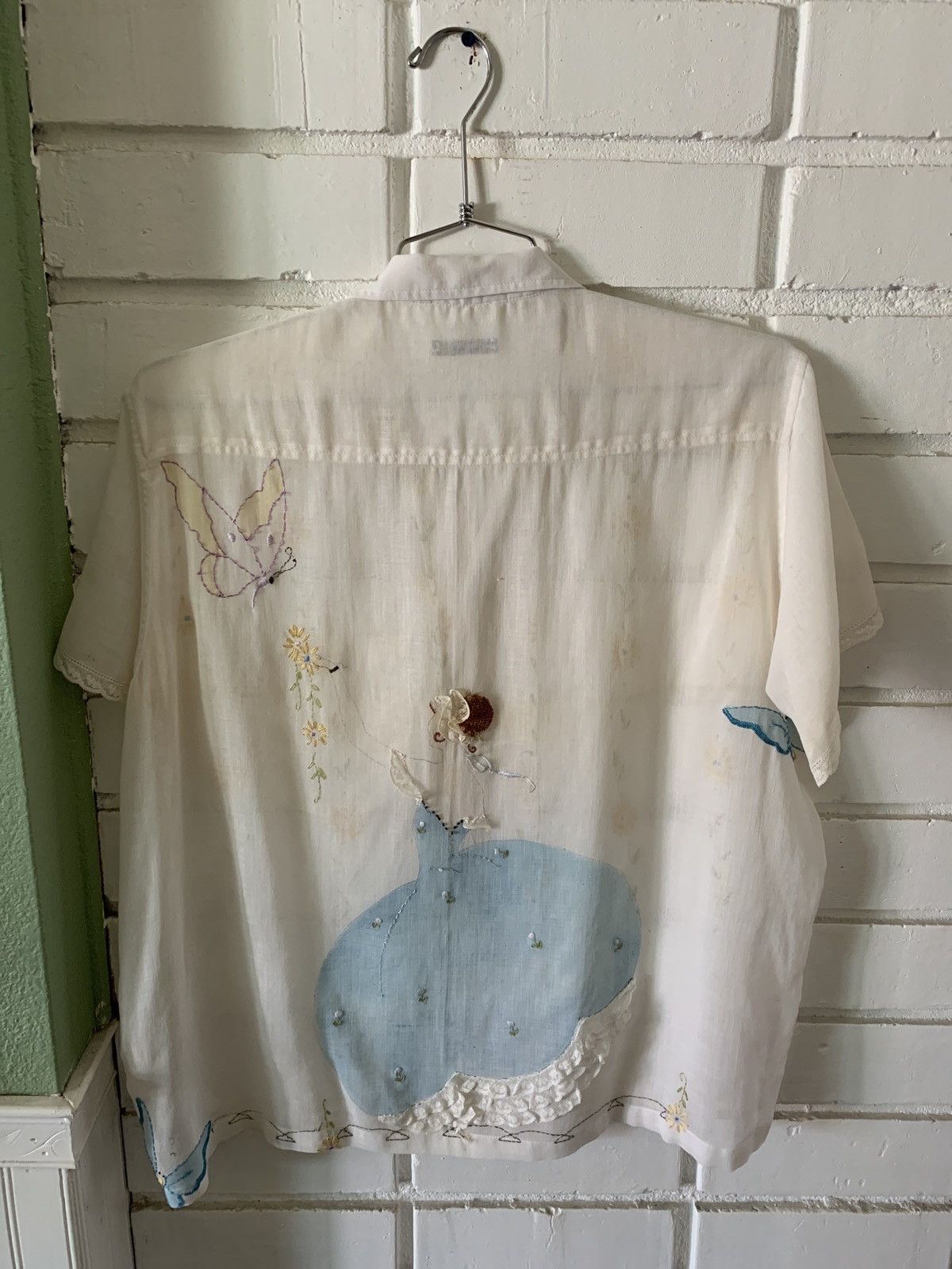 Bode BODE 1of1 Butterfly Handkerchief Shirt (sz M/L) Size US M / EU 48-50 / 2 - 2 Thumbnail