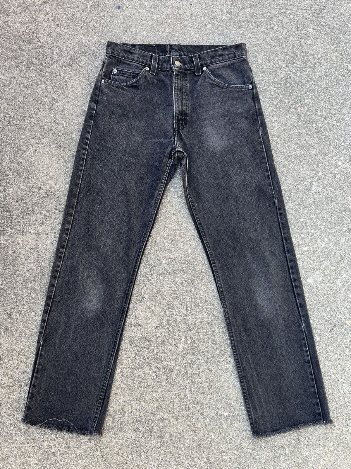 Levi's Vintage 90s Levi’s 505 Orange Tab Faded Black Denim Jeans Size US 30 / EU 46 - 6 Thumbnail