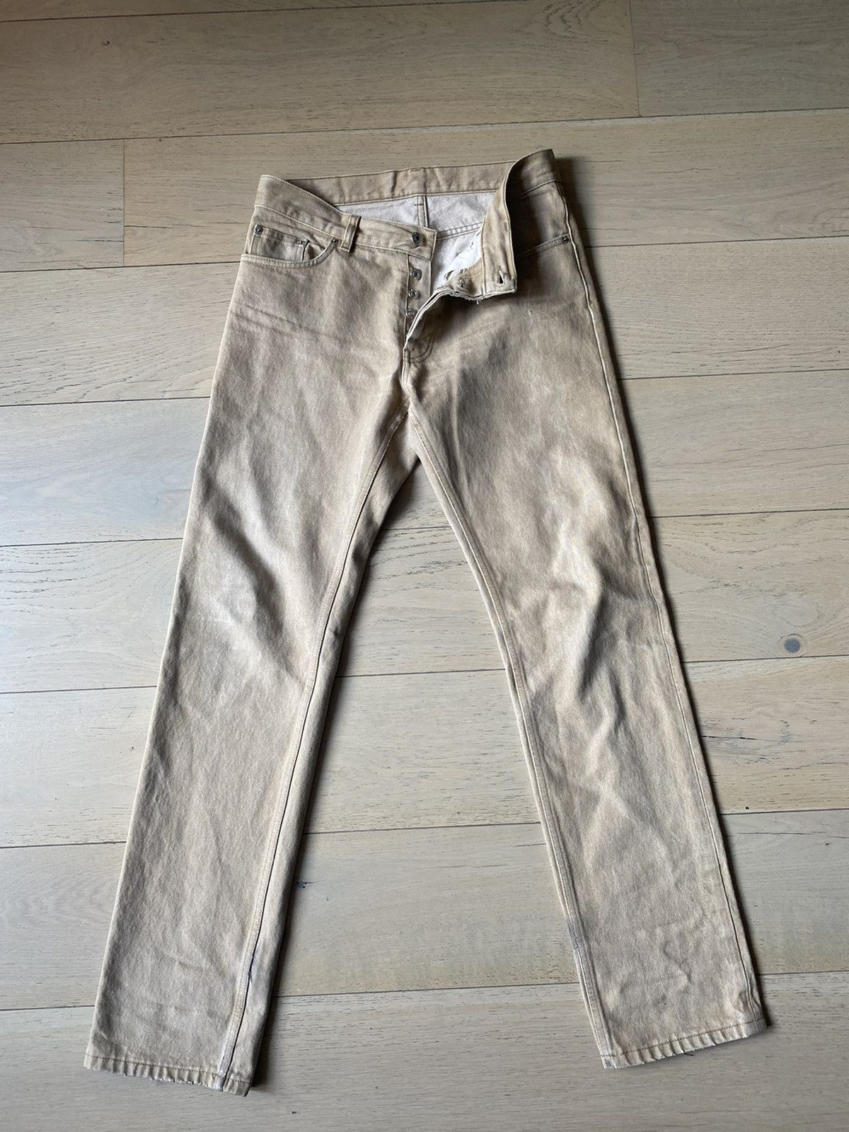 Helmut Lang Archive Beige Denim Grailed
