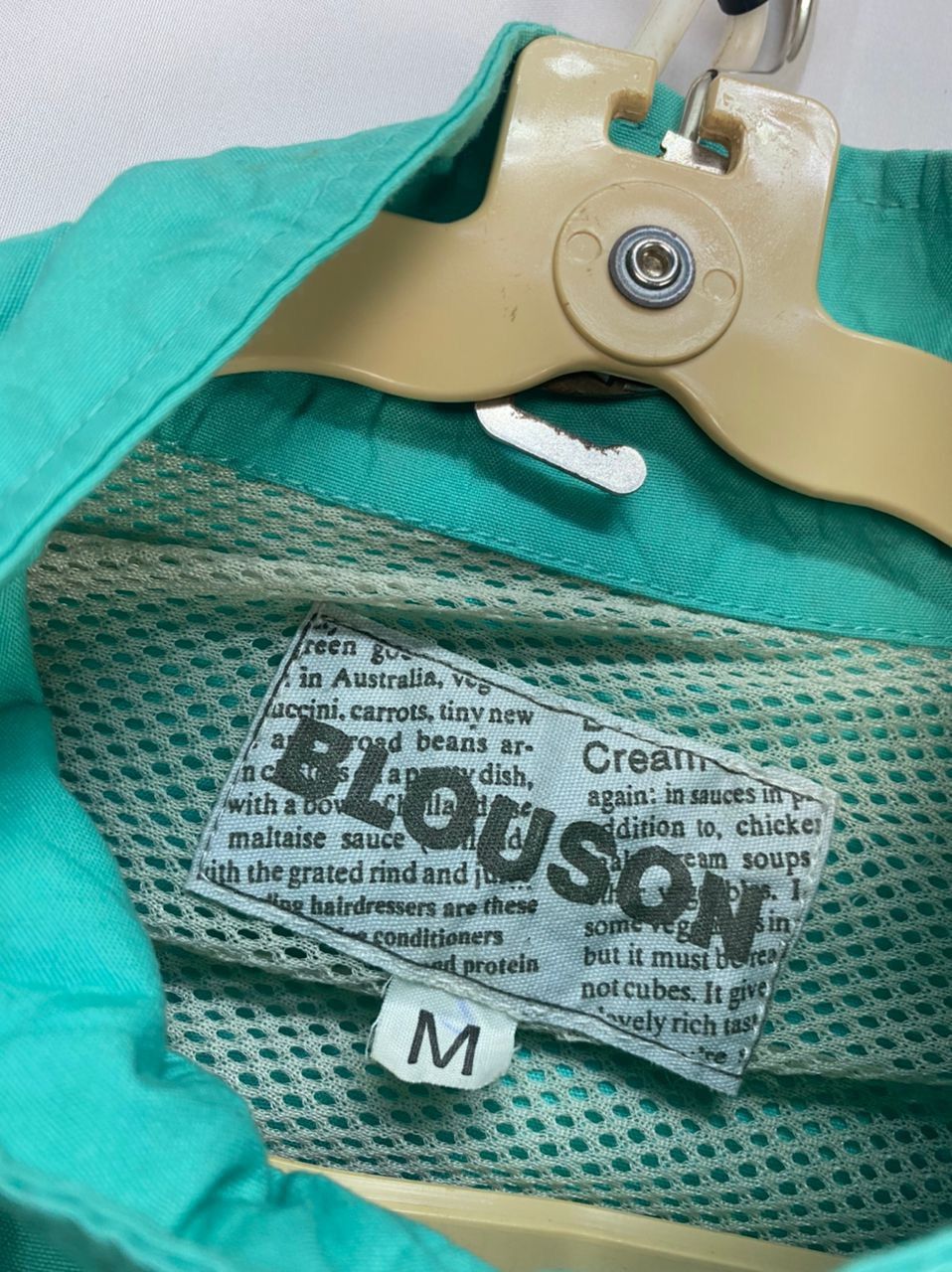 Japanese Brand × Vintage Vintage spellout zipper jacket by blouson Size US M / EU 48-50 / 2 - 3 Thumbnail