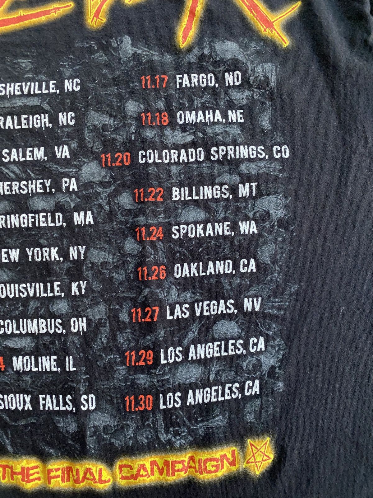 Slayer 2019 Slayer Final Tour US Tee Size US M / EU 48-50 / 2 - 18 Thumbnail