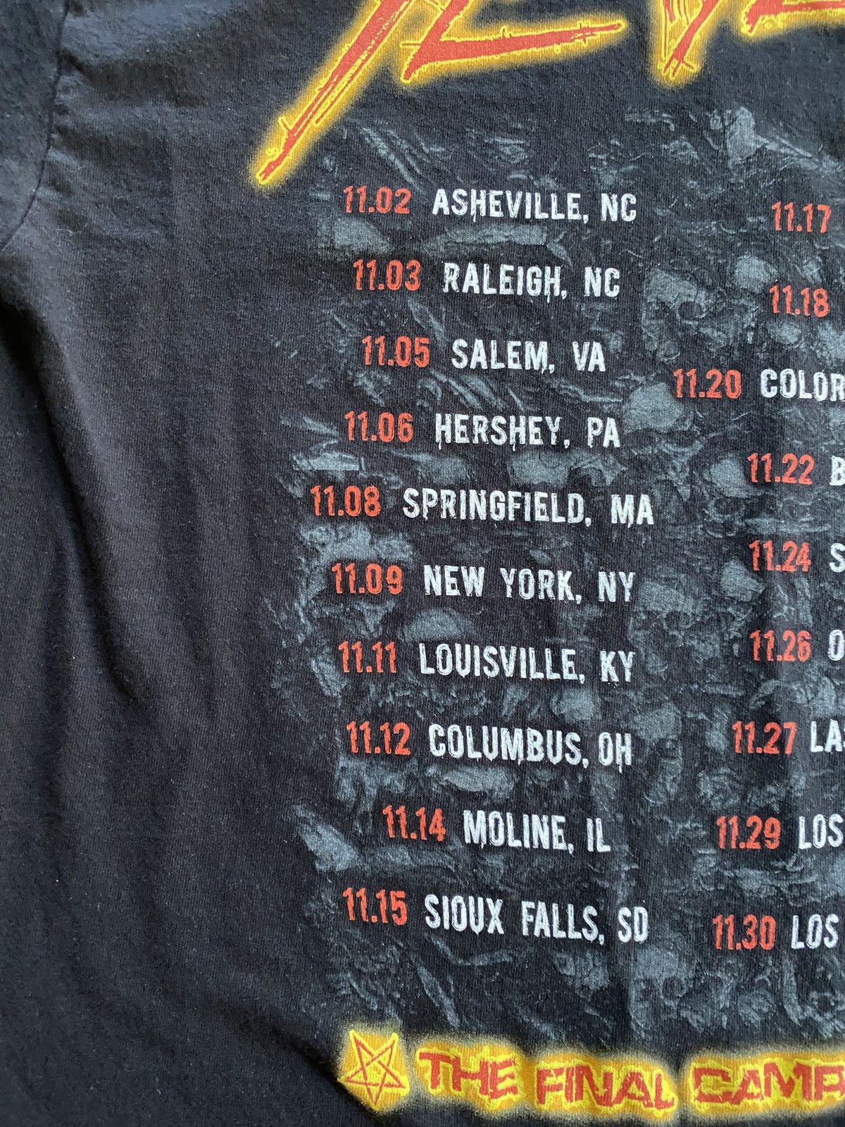 Slayer 2019 Slayer Final Tour US Tee Size US M / EU 48-50 / 2 - 17 Thumbnail