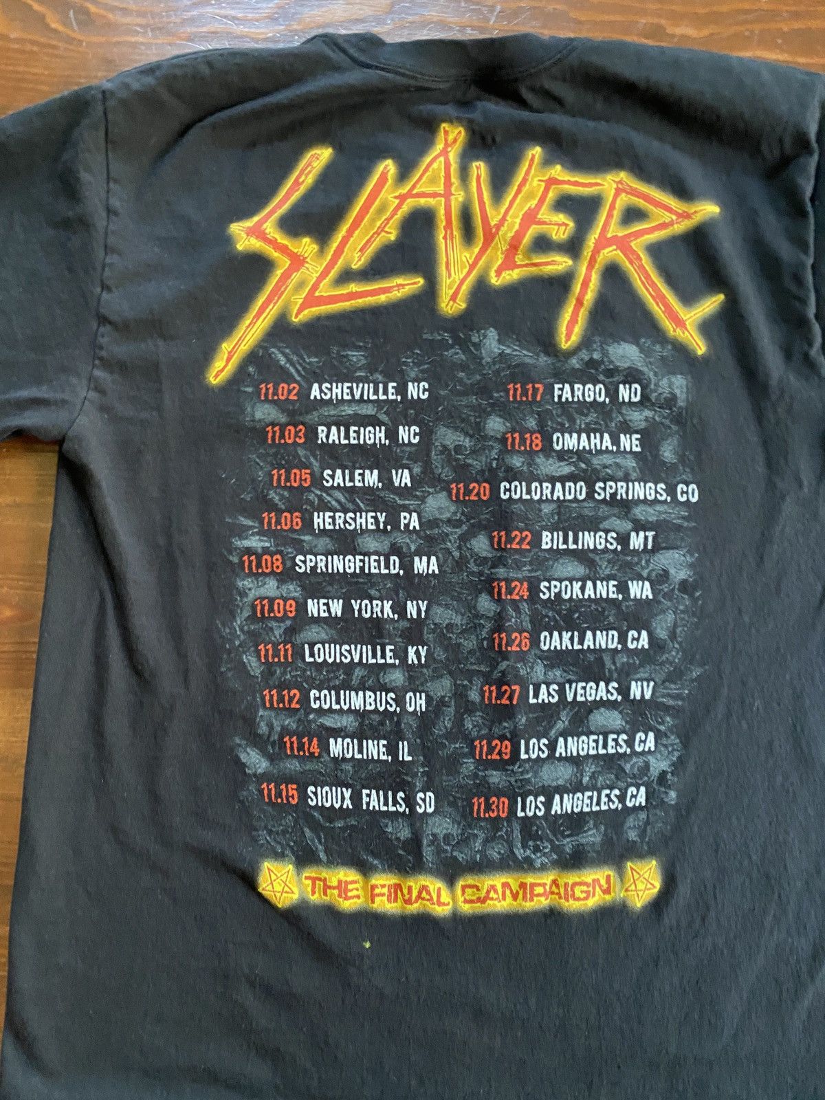 Slayer 2019 Slayer Final Tour US Tee Size US M / EU 48-50 / 2 - 14 Thumbnail