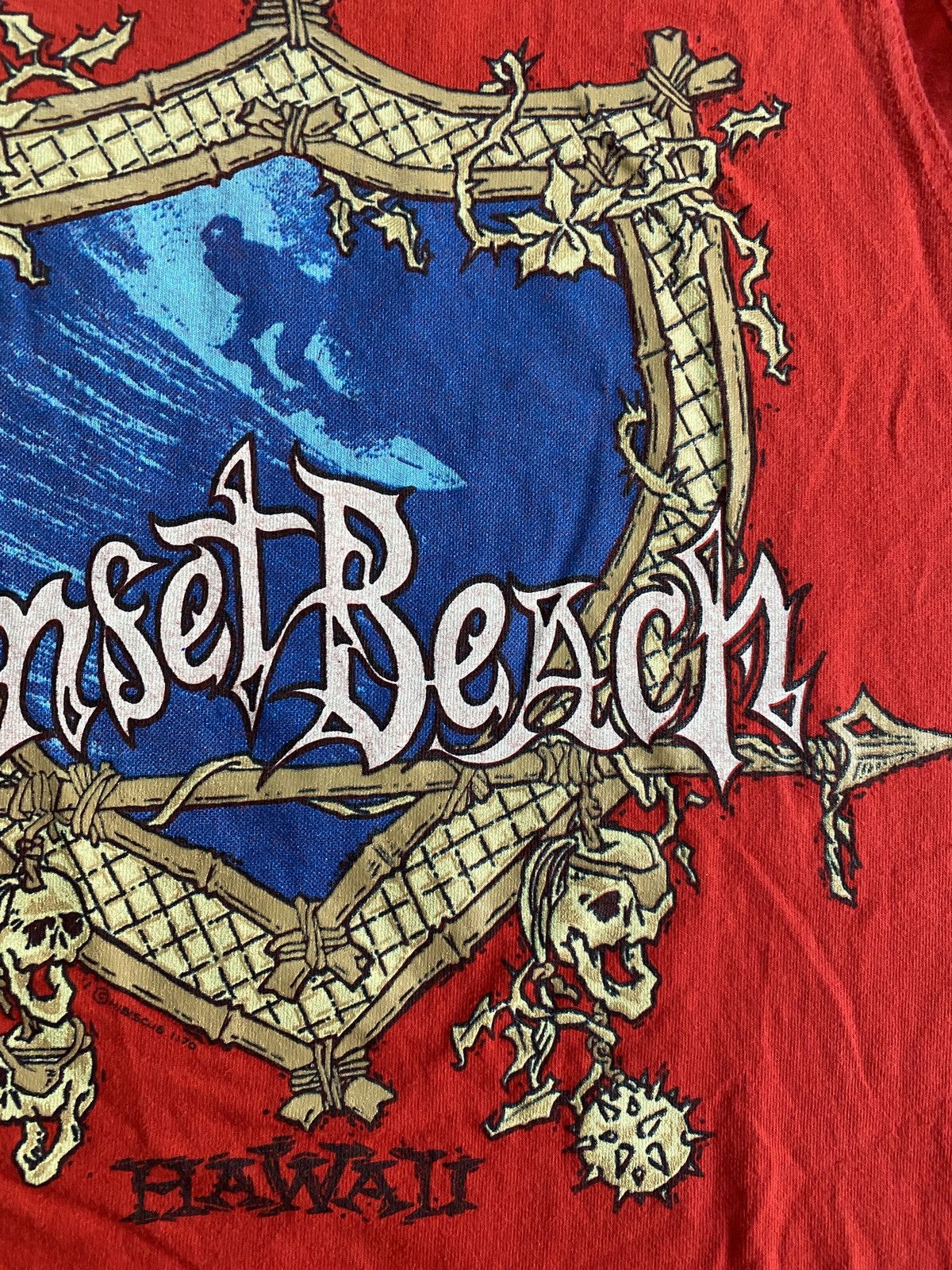 Hanes × Vintage Vintage 90’s Sunset Beach Hawaii Single Stitch Tank Size US XL / EU 56 / 4 - 3 Thumbnail