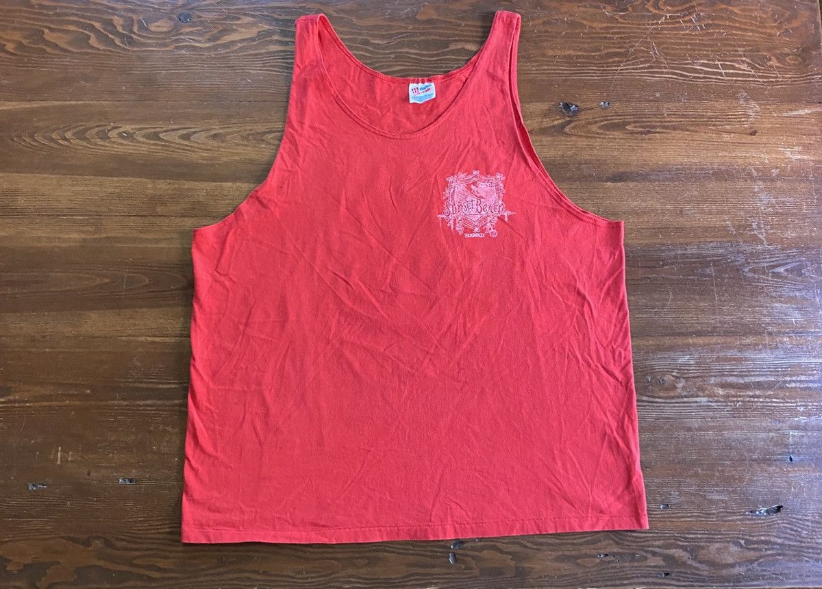 Hanes × Vintage Vintage 90’s Sunset Beach Hawaii Single Stitch Tank Size US XL / EU 56 / 4 - 6 Thumbnail
