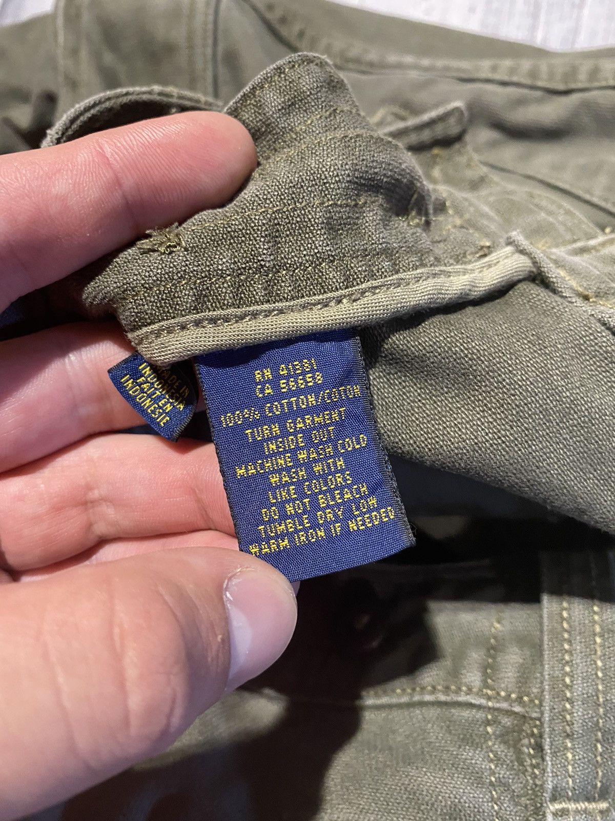 Denim & Supply Ralph Lauren Vintage Denim And Supply Ralph Lauren Cargo Pants Army USA Size US 38 / EU 54 - 16 Thumbnail