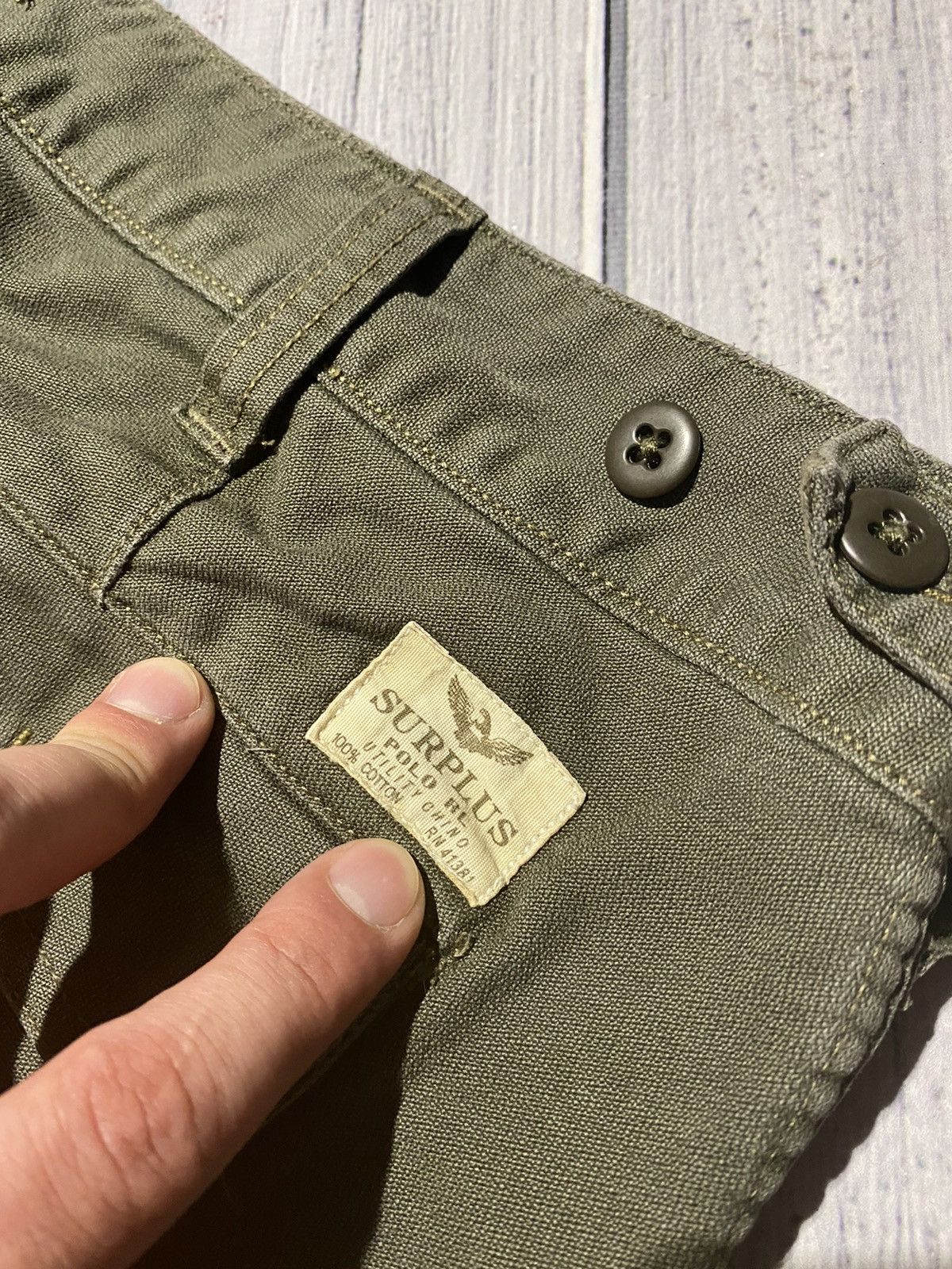Denim & Supply Ralph Lauren Vintage Denim And Supply Ralph Lauren Cargo Pants Army USA Size US 38 / EU 54 - 10 Thumbnail
