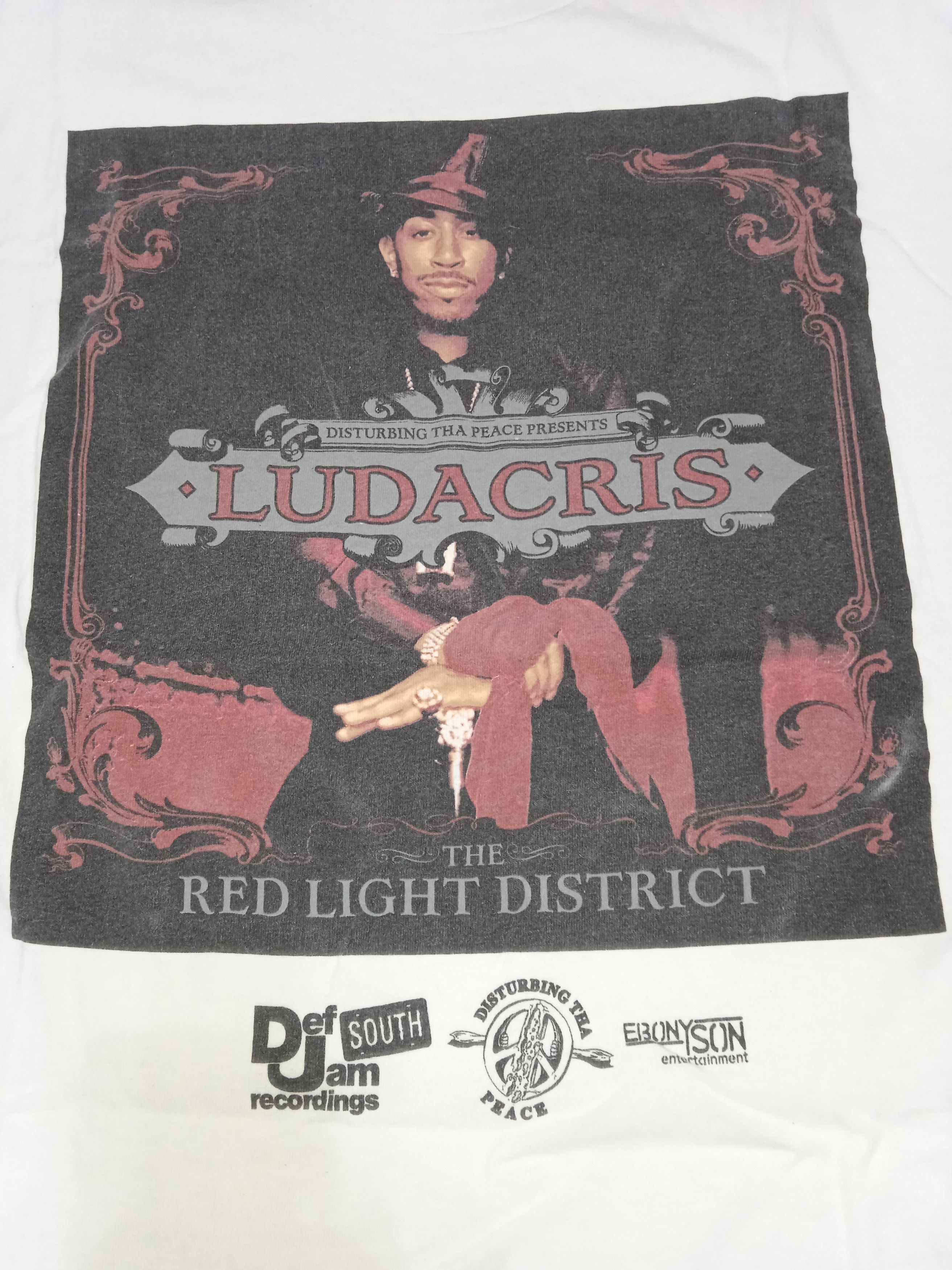 Rap Tees Vintage 2000s Ludacris Red Light District T Shirt Y2K Size US XL / EU 56 / 4 - 3 Thumbnail