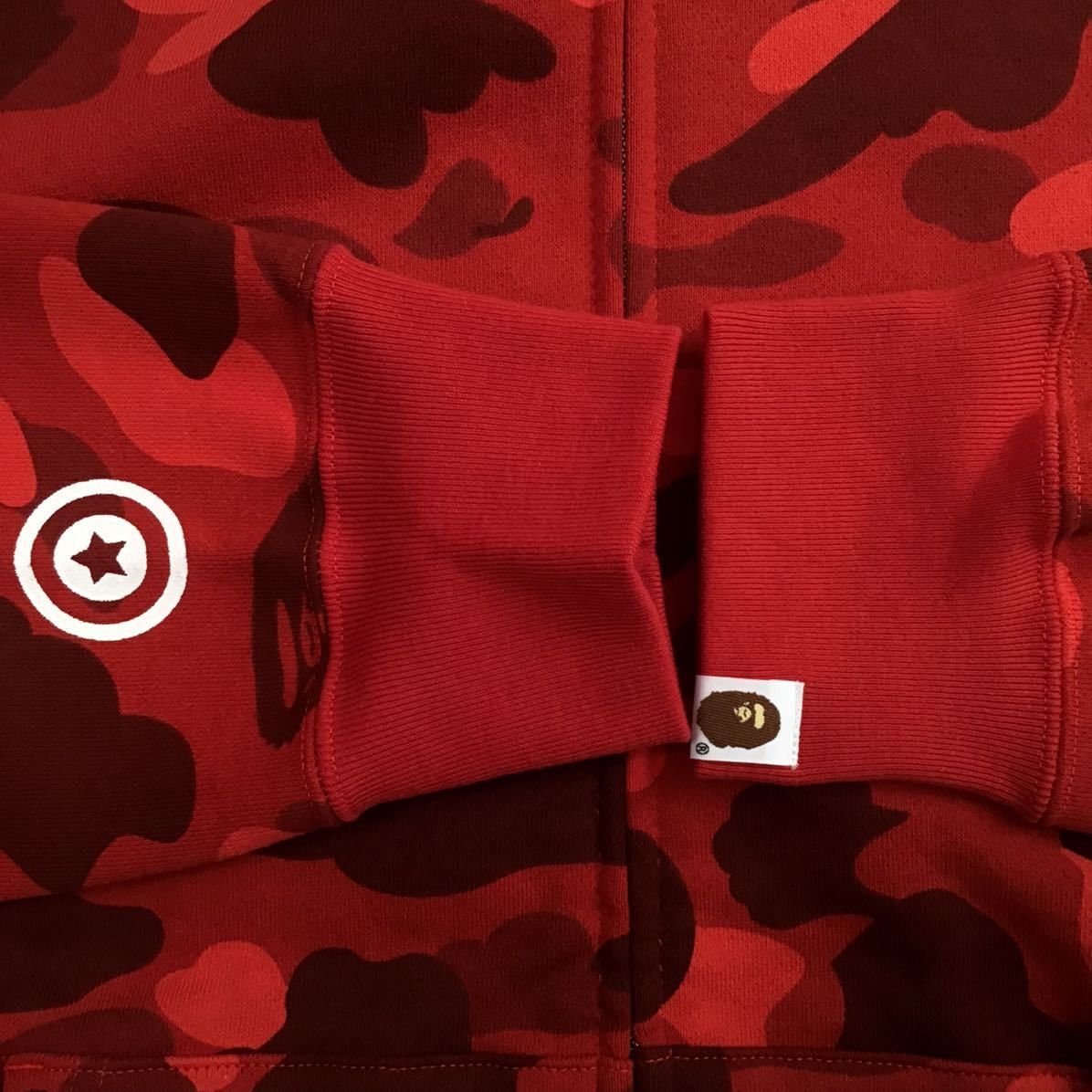 Bape BAPE DETACHABLE shark full zip hoodie red camo Size US XL / EU 56 / 4 - 8 Thumbnail
