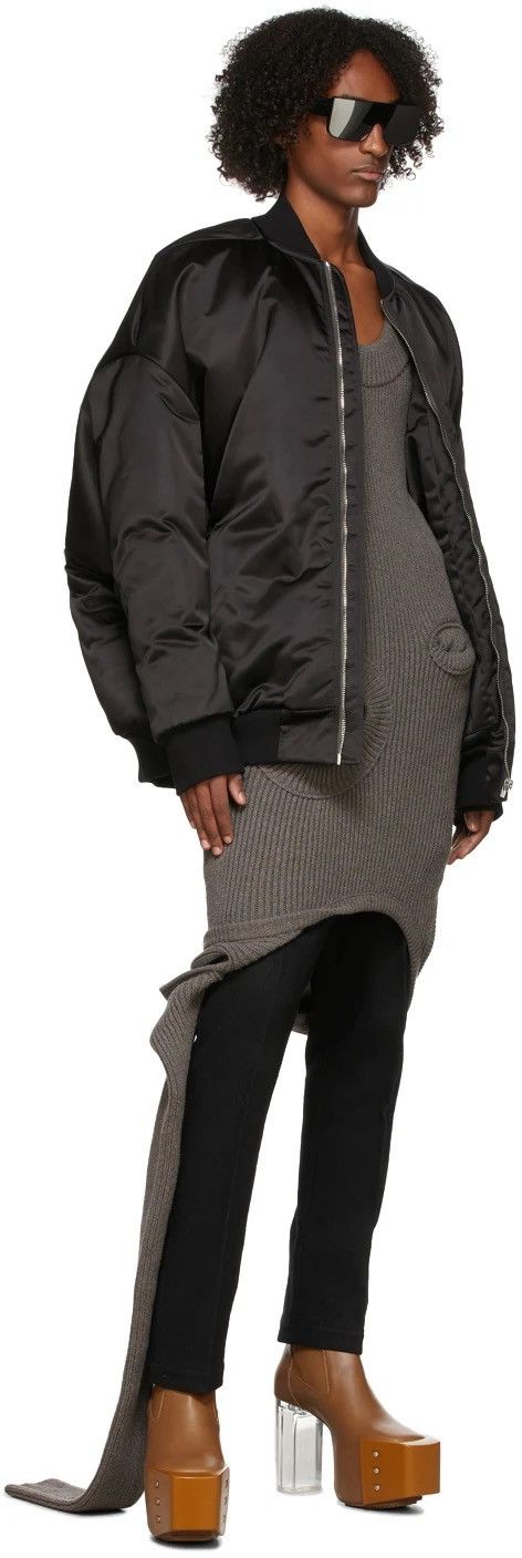Rick Owens Rick Owens Black Jumbo Peter Bomber Jacket Size US M / EU 48-50 / 2 - 11 Thumbnail