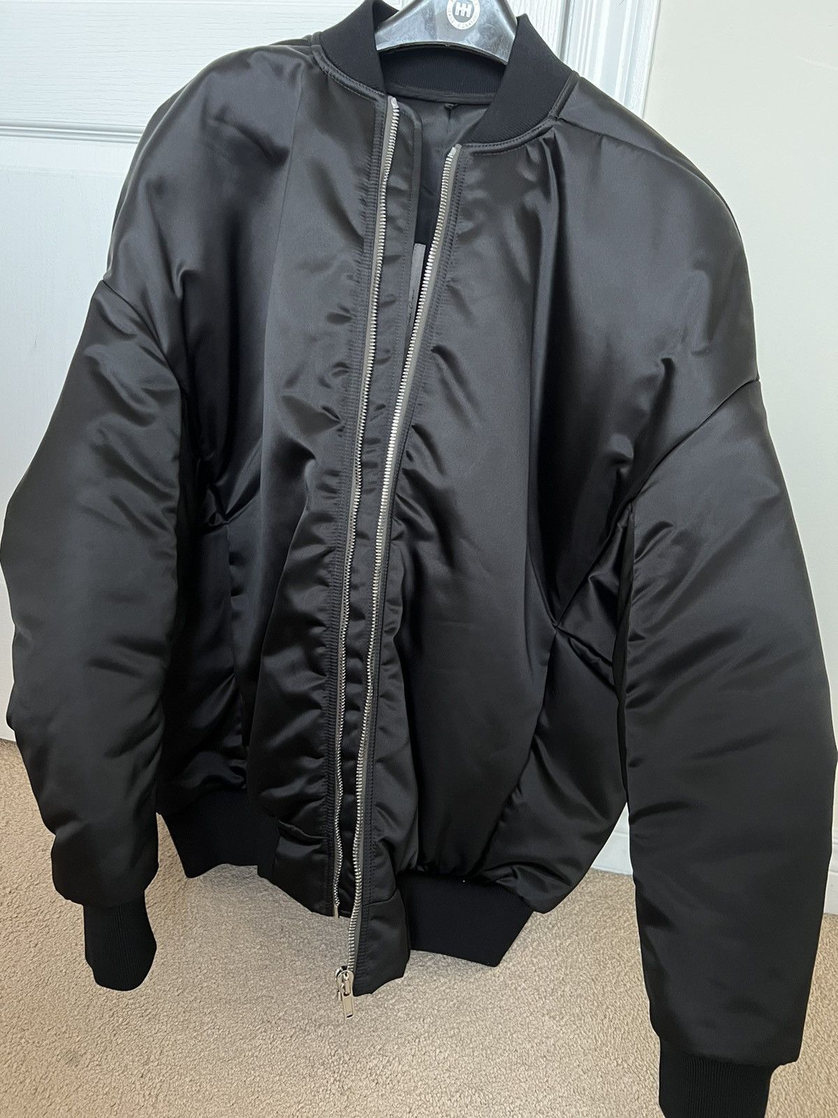 Rick Owens Rick Owens Black Jumbo Peter Bomber Jacket Size US M / EU 48-50 / 2 - 12 Thumbnail