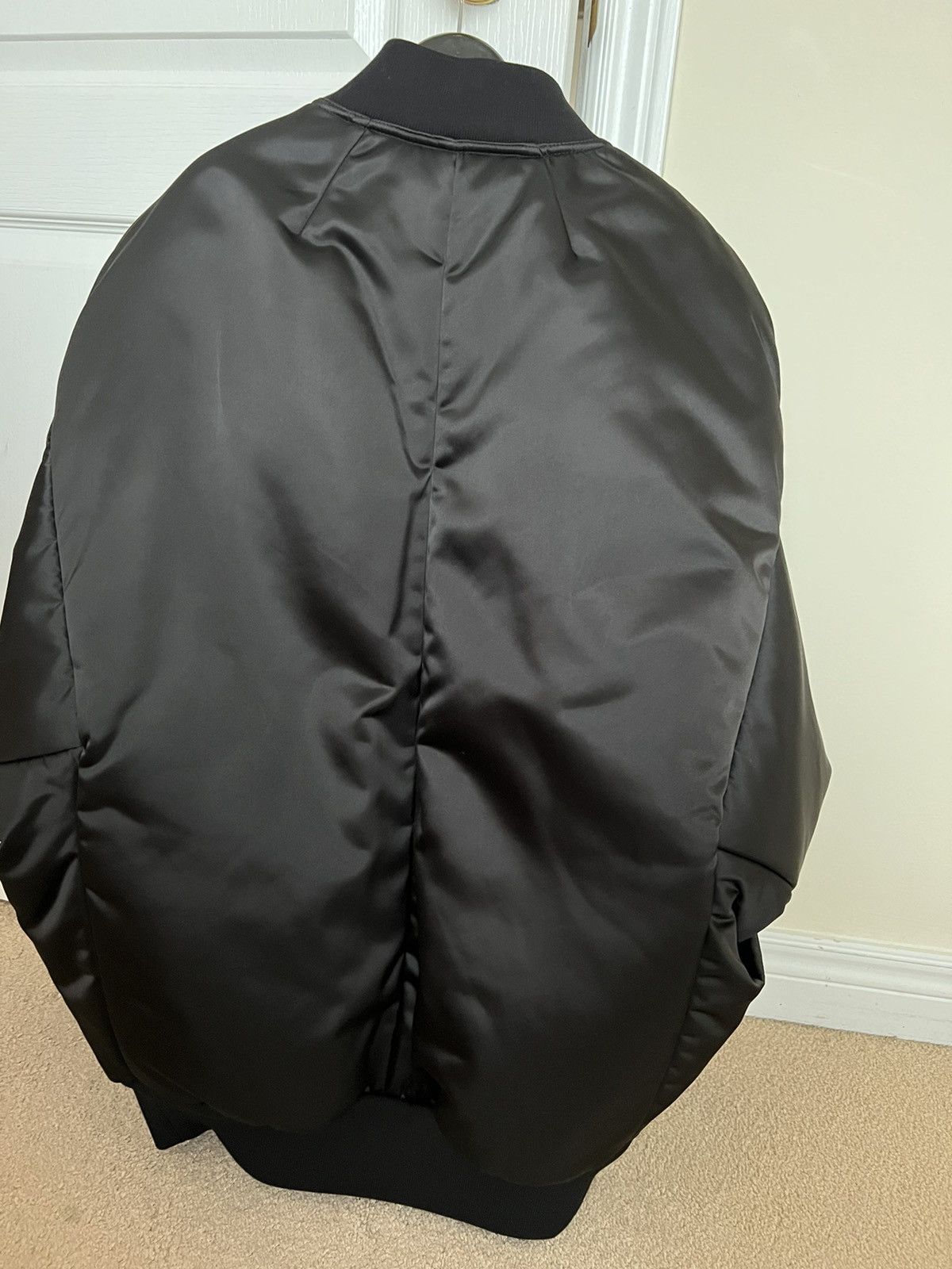 Rick Owens Rick Owens Black Jumbo Peter Bomber Jacket Size US M / EU 48-50 / 2 - 2 Thumbnail