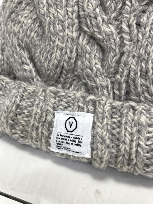 Visvim Visvim Cable Knit Wool Beanie Grey | Grailed