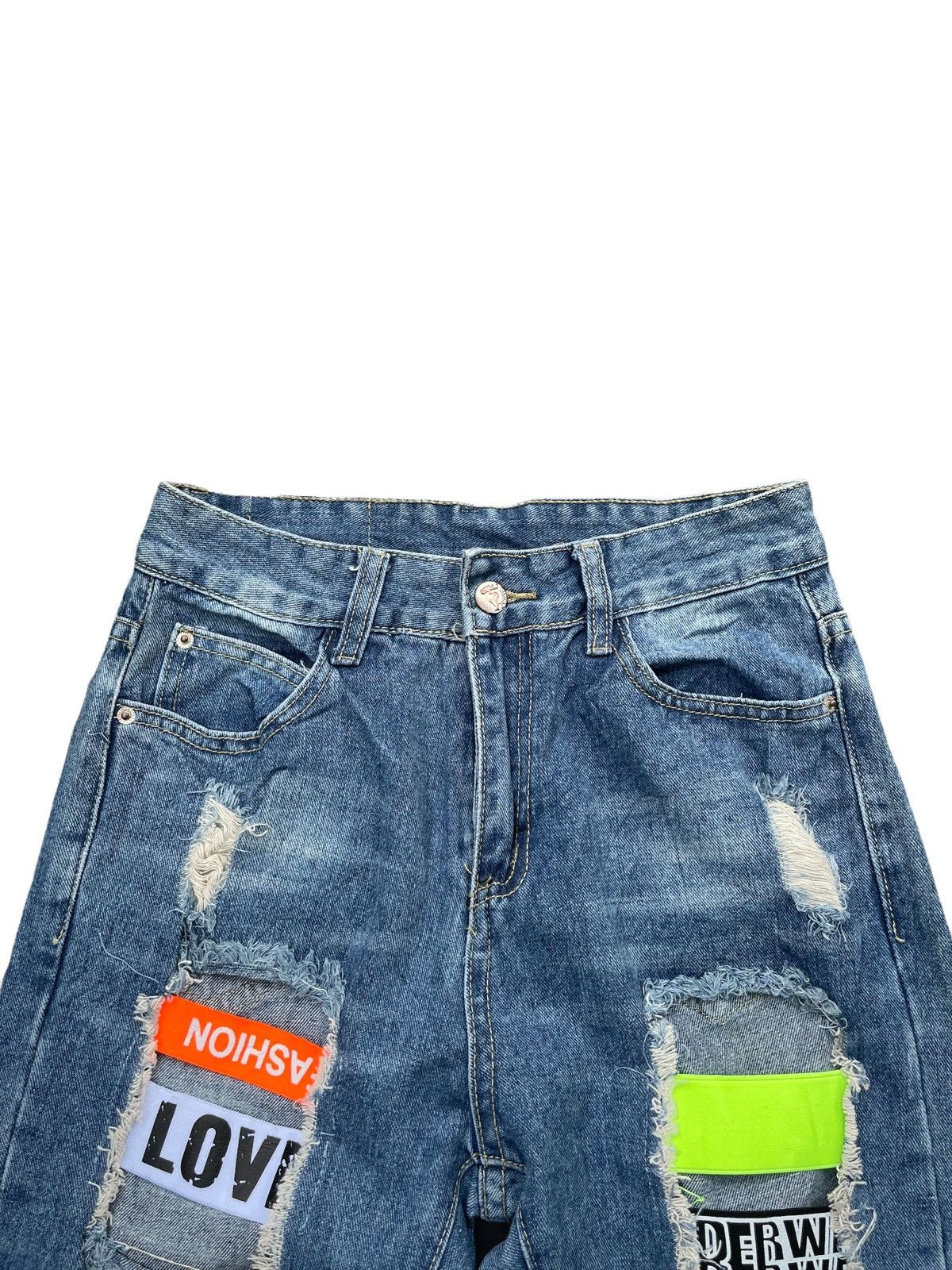 Japanese Brand 🔥STEALS🔥GD Jeans Custom Distresed Size US 27 - 8 Thumbnail