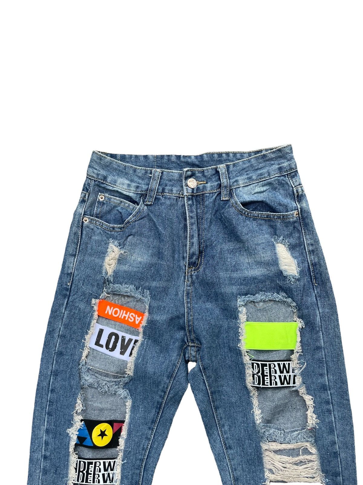 Japanese Brand 🔥STEALS🔥GD Jeans Custom Distresed Size US 27 - 5 Thumbnail
