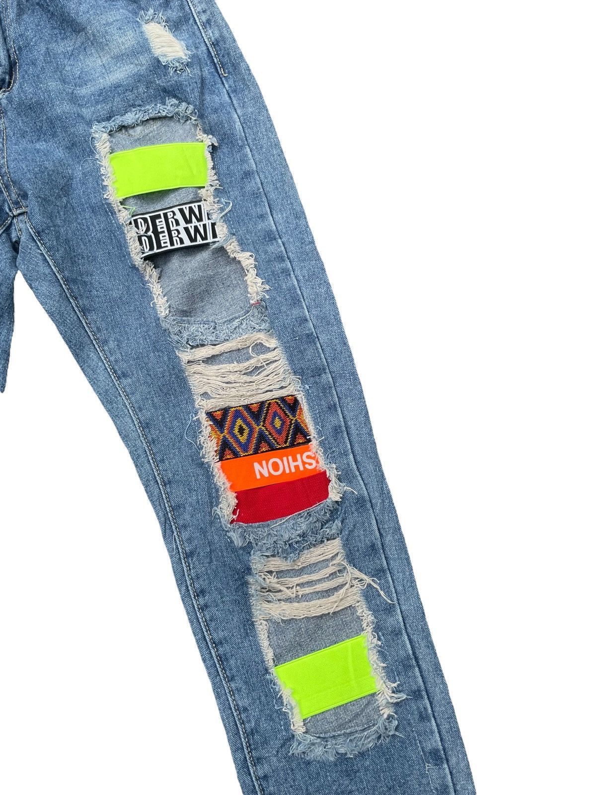 Japanese Brand 🔥STEALS🔥GD Jeans Custom Distresed Size US 27 - 6 Thumbnail