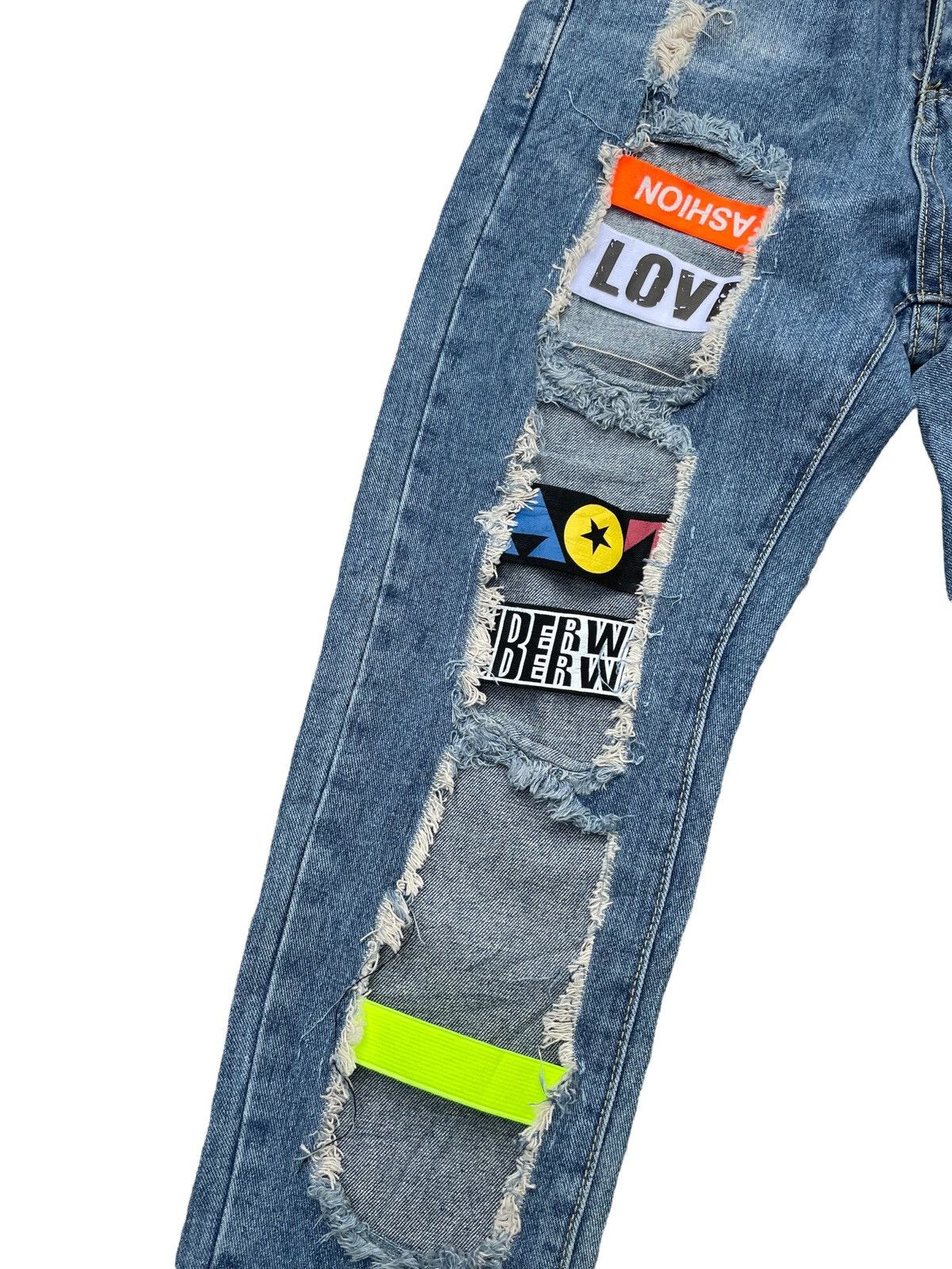 Japanese Brand 🔥STEALS🔥GD Jeans Custom Distresed Size US 27 - 7 Thumbnail