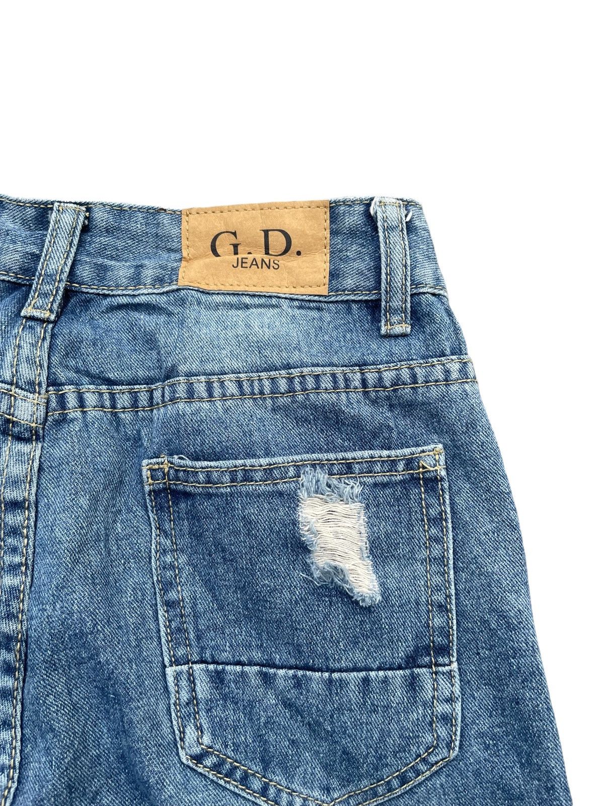 Japanese Brand 🔥STEALS🔥GD Jeans Custom Distresed Size US 27 - 13 Thumbnail