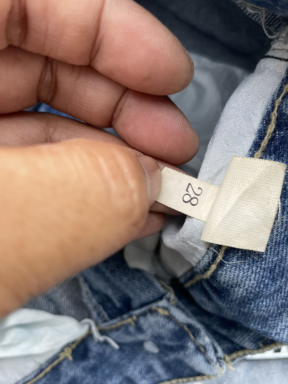 Japanese Brand 🔥STEALS🔥GD Jeans Custom Distresed Size US 27 - 17 Thumbnail