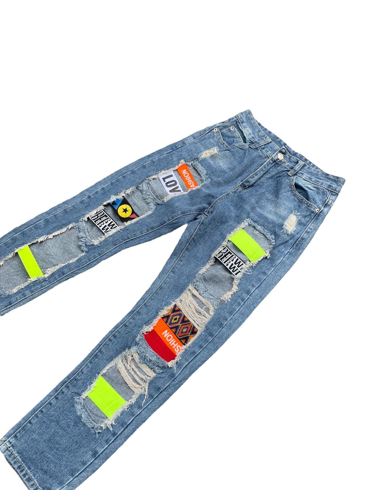 Japanese Brand 🔥STEALS🔥GD Jeans Custom Distresed Size US 27 - 3 Thumbnail