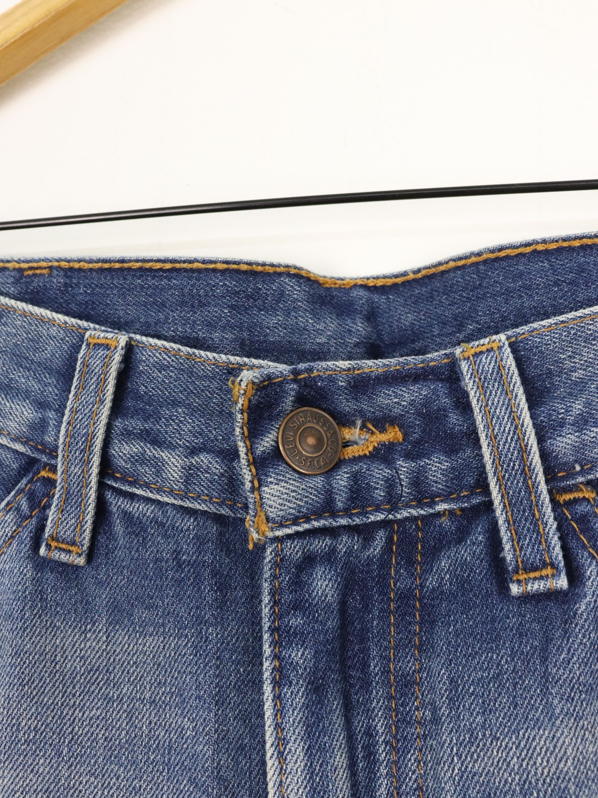 Levi's Vintage Clothing LVC 1969 60s BIG E Model Corn Denim 606 Slim Fit Distressed Size US 31 - 6 Thumbnail