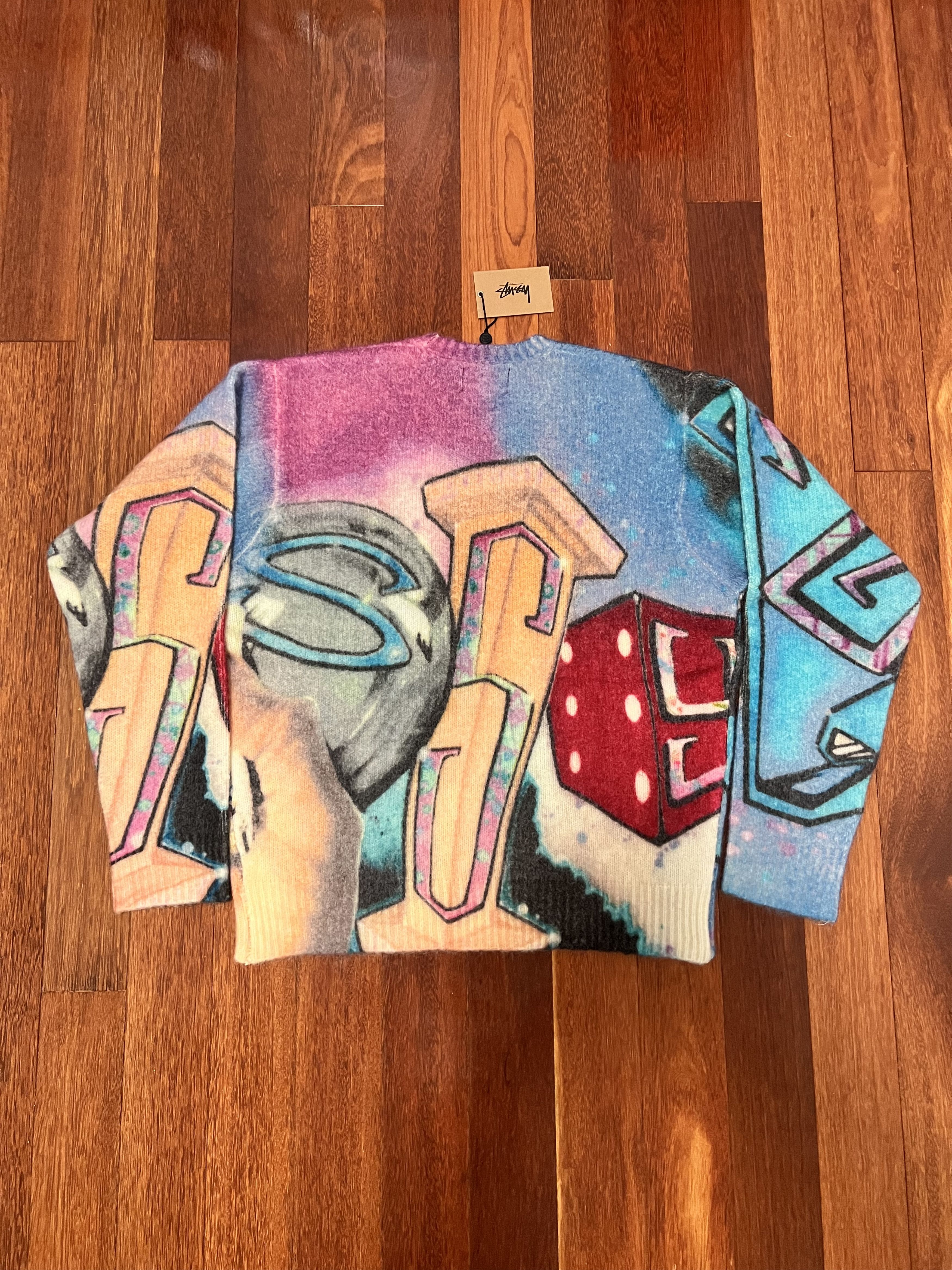 Stussy 💚 Stussy x Goldie Wool Blend Sweater Large NEW Size US L / EU 52-54 / 3 - 4 Thumbnail