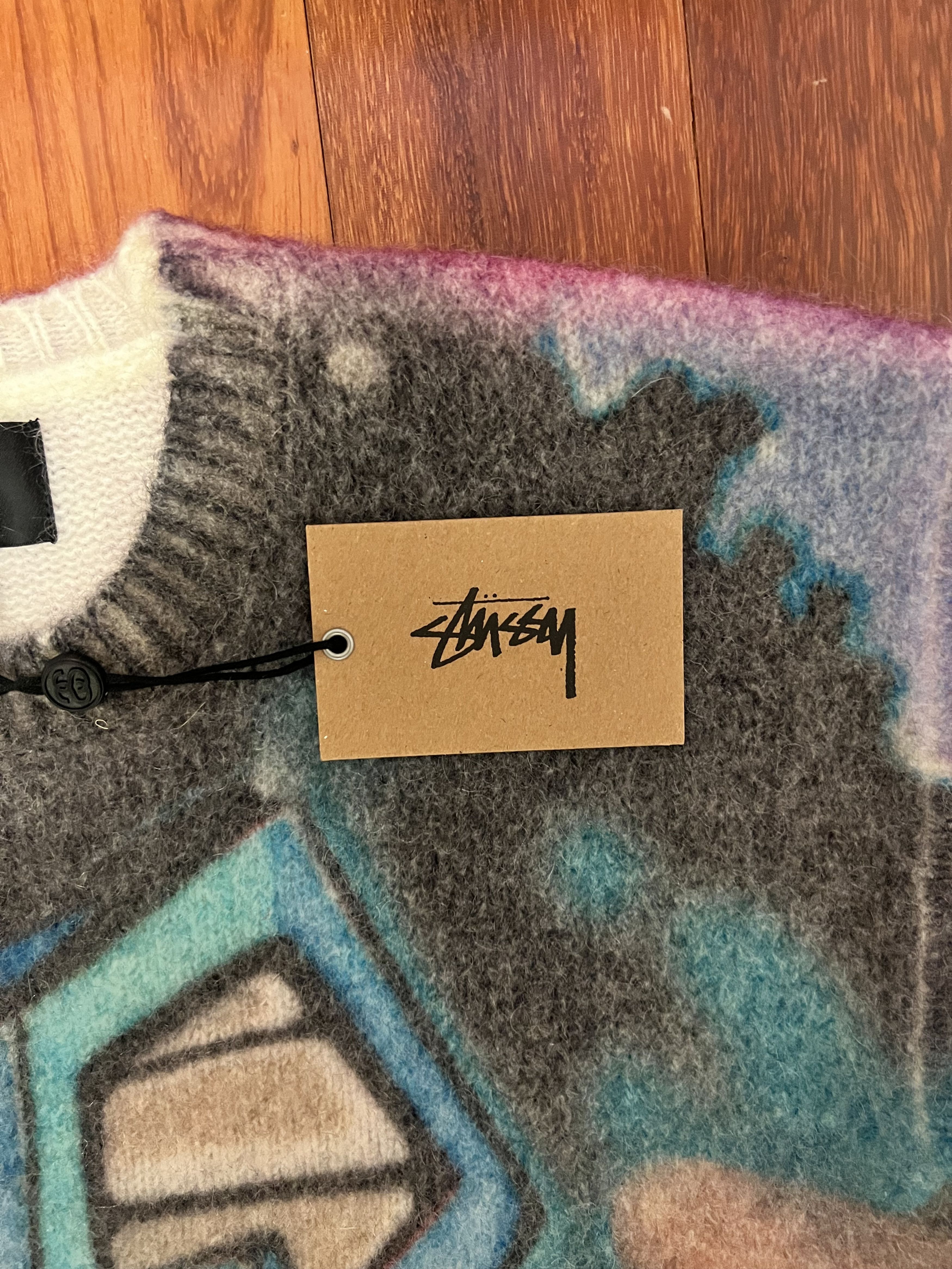 Stussy 💚 Stussy x Goldie Wool Blend Sweater Large NEW Size US L / EU 52-54 / 3 - 8 Thumbnail